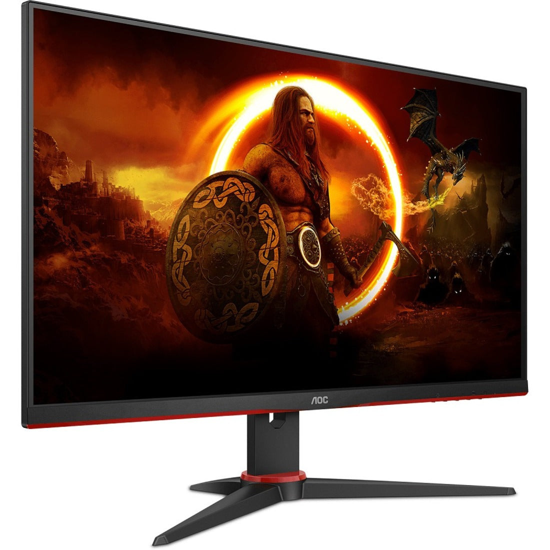 AOC 24G2SE Gaming LCD Monitor 23.8" Full HD, 165Hz Refresh Rate, Adaptive Sync/FreeSync Premium, Frameless Bezel