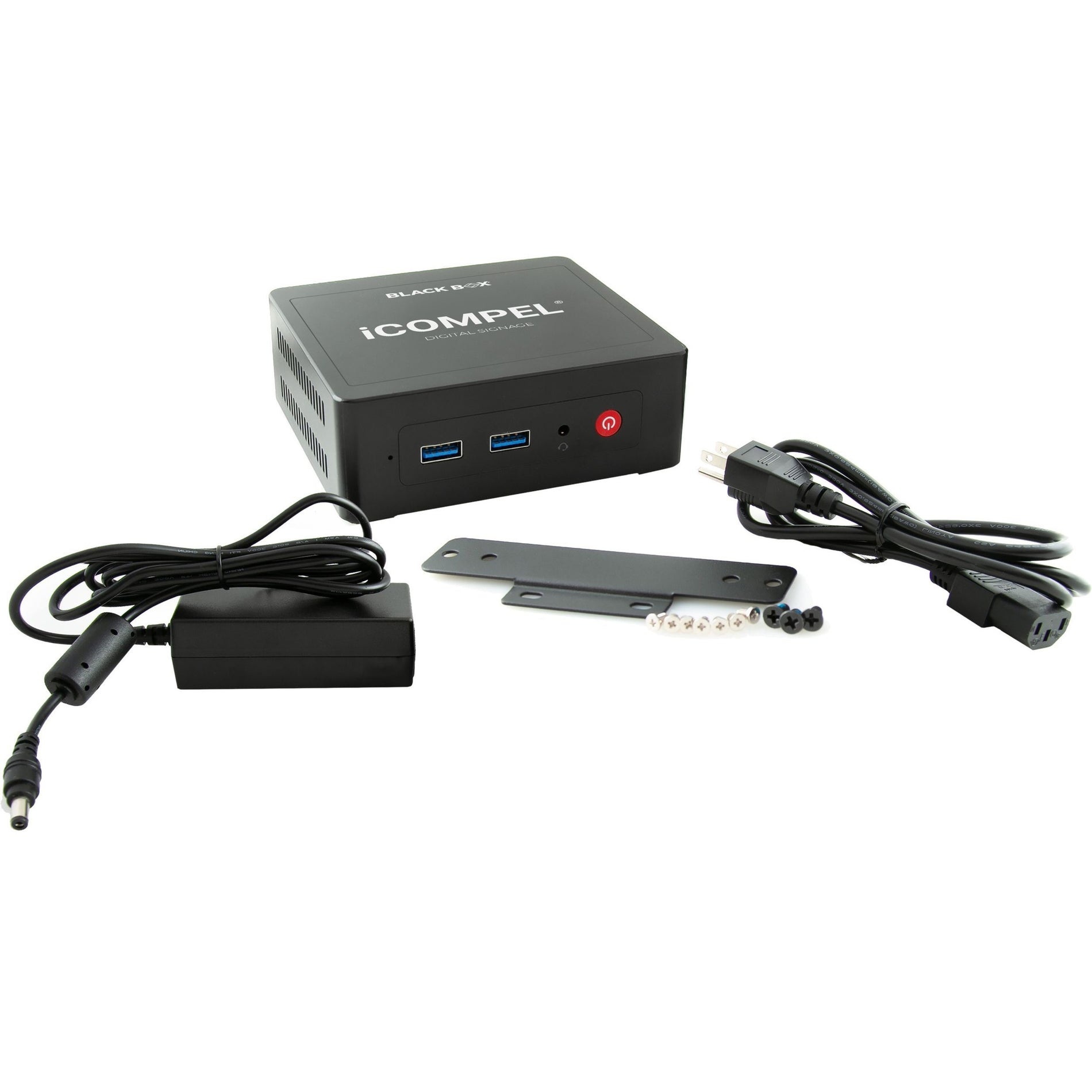 Black Box ICVS-VL-SU-N-R3 iCompel Digital Signage Full HD Media Player, 1080p, 128GB SSD, 1 Year Warranty