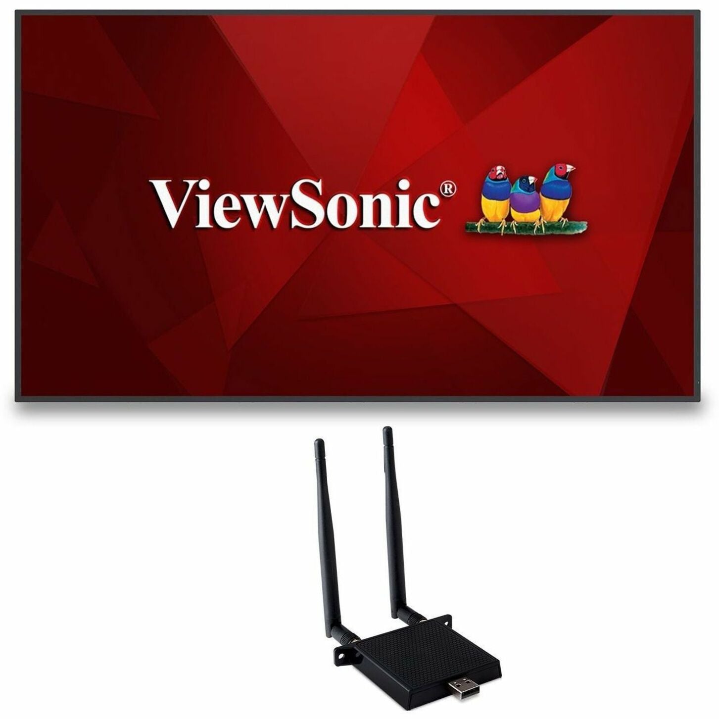 ViewSonic CDE9830-W1 98" 4K UHD CDE9830-W1 Digital Signage Display Bundle, Android 11, WiFi Dongle Included