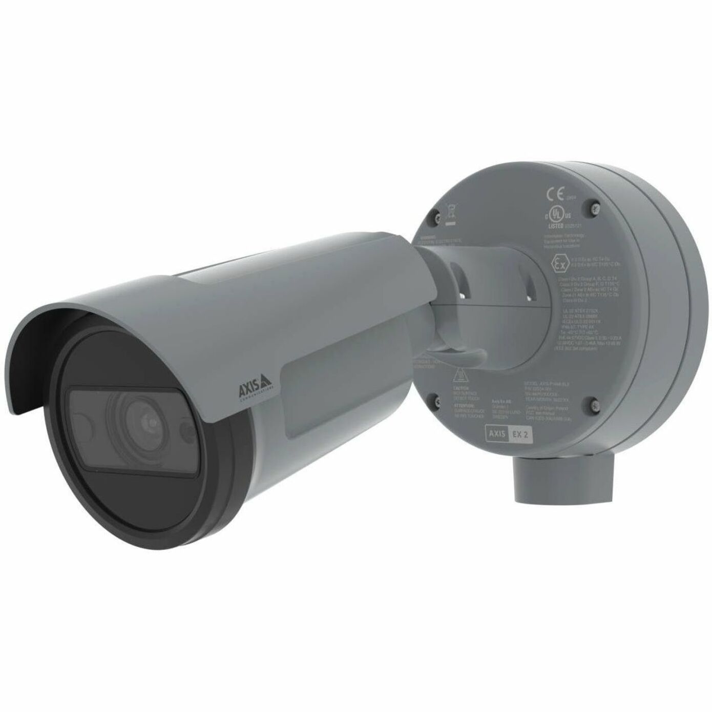 AXIS 02534-001 P1468-XLE Explosion-Protected Bullet Camera, 4K, Infrared Night Vision, 131.23 ft Night Vision Distance
