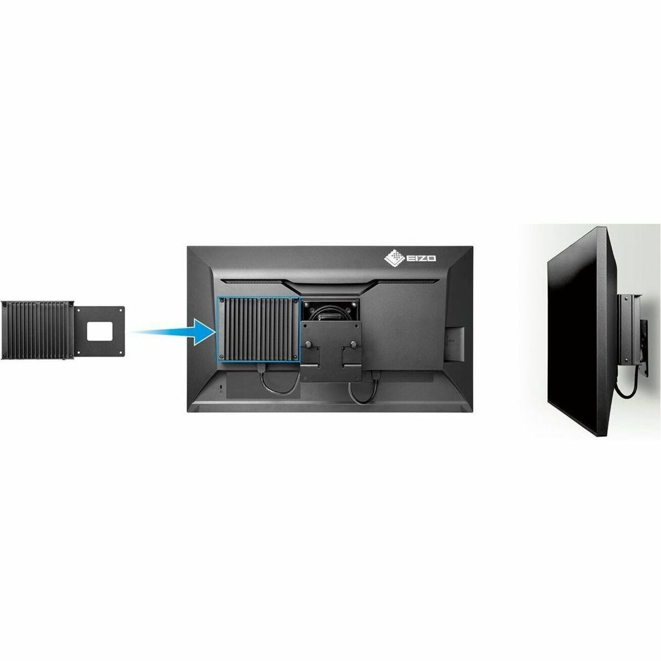 Installation diagram showing DX0212-IP monitor mounting process-alternate-image5