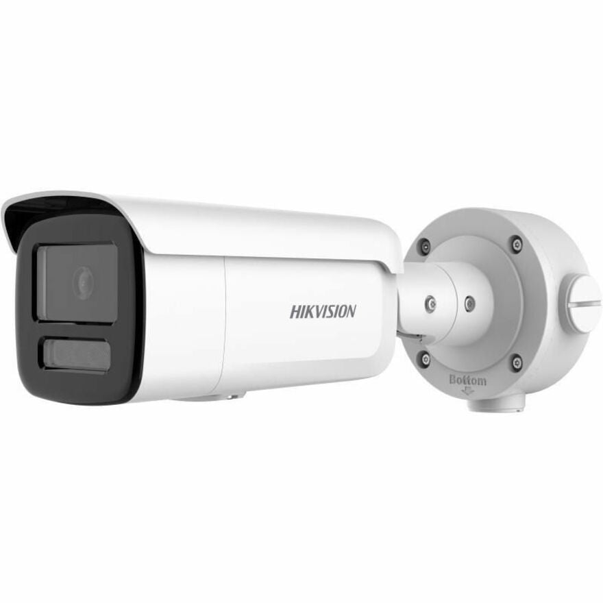 Hikvision DS-2CD3T48G2-LIS 4MM, 4MP Dual Illumination WDR Bullet IP Camera with Built-in Microphone, 60m Light Range, 4mm Fixed Lens, White