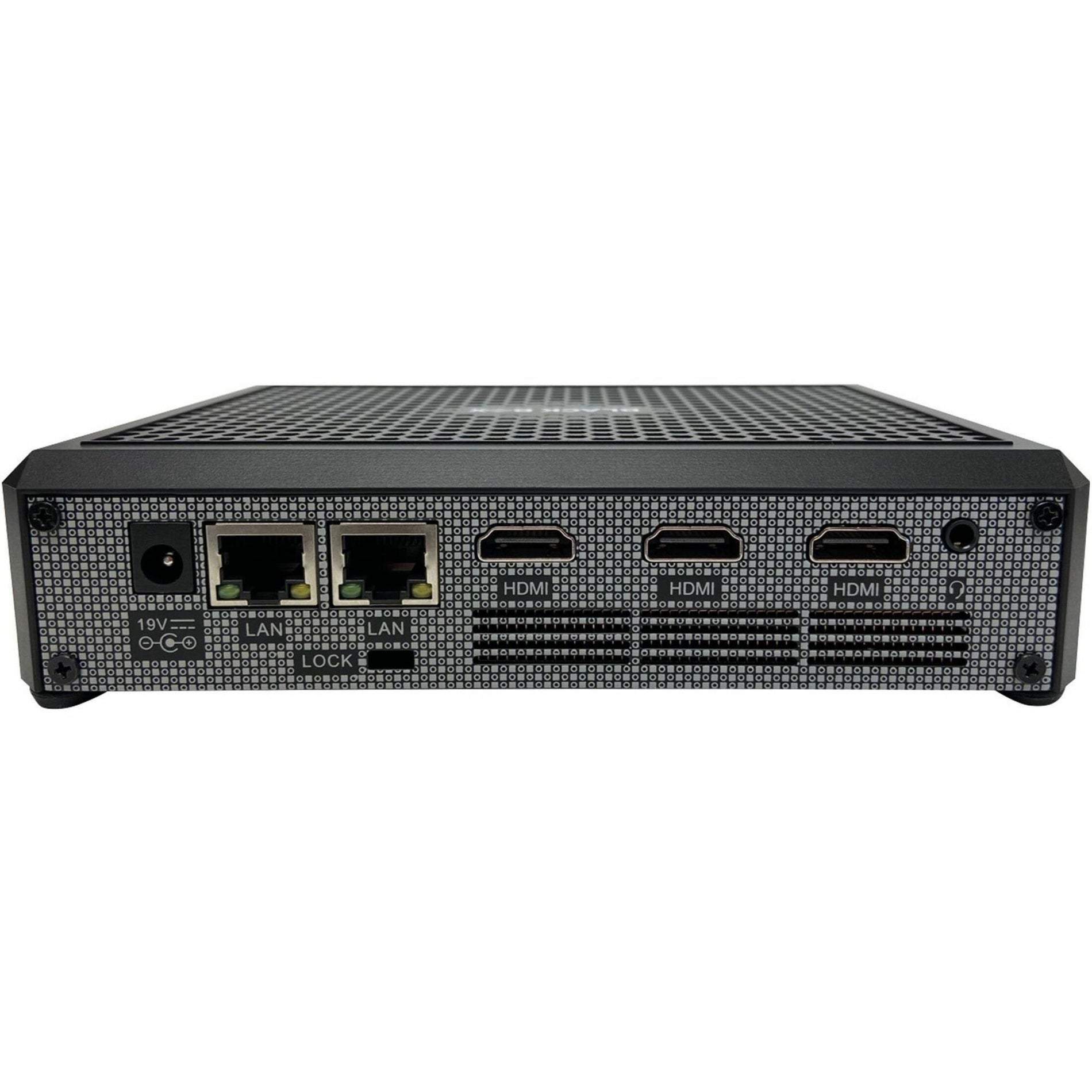 Black Box EMD5004-R Emerald DeskVue KVM Receiver, 4K Video, USB, HDMI, Network Ports