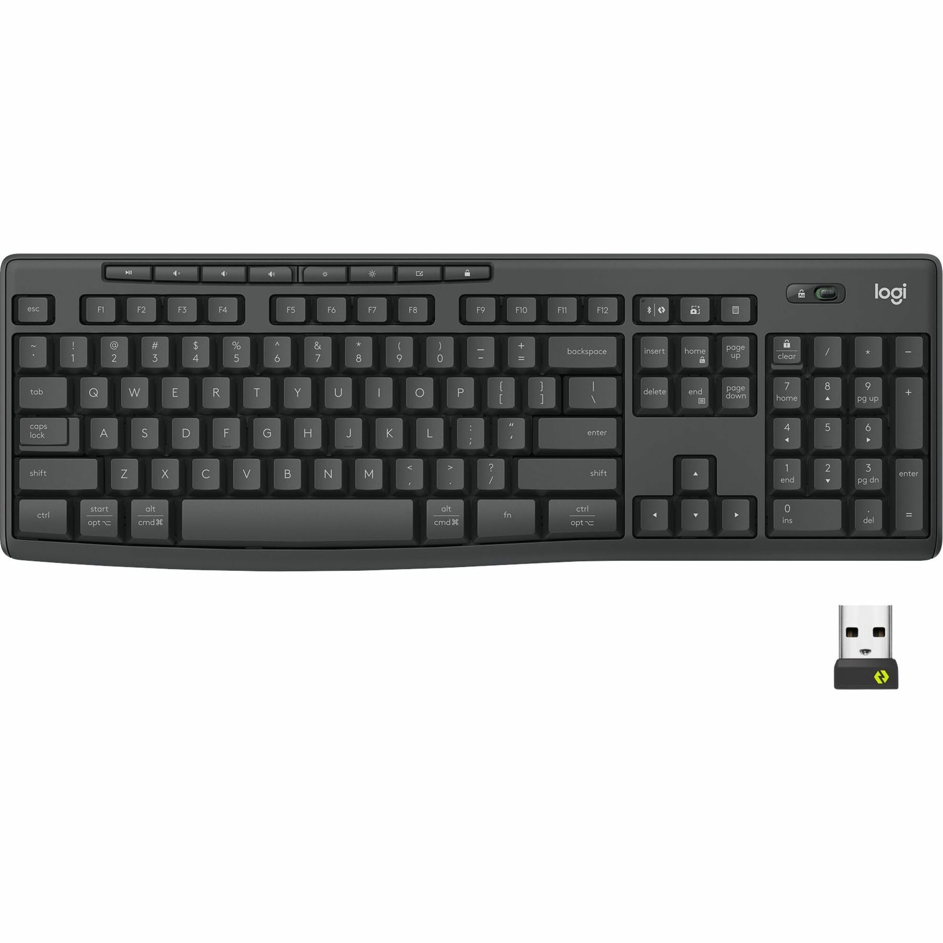 Logitech 920-011887 MK370 Combo for Business Wireless Keyboard and Silent Mouse, 2-Year Warranty, Graphite