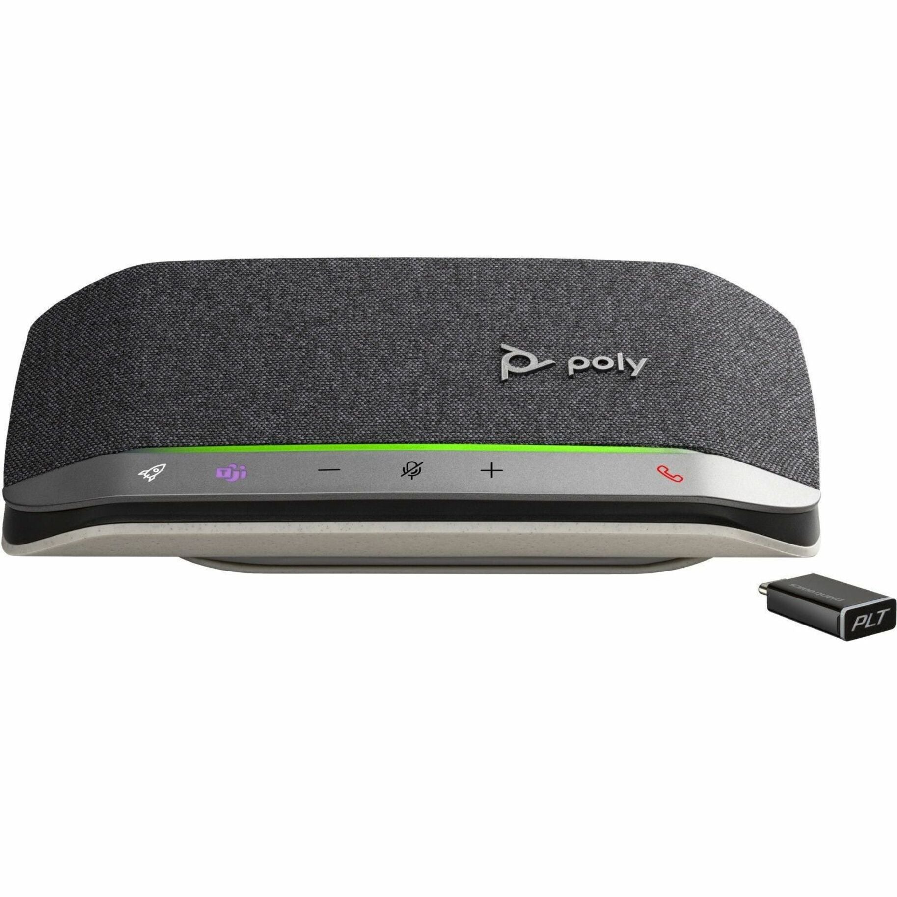 Poly 772D1AA Sync 20+ Microsoft Teams Certified USB-C Speakerphone, Rechargeable, Full-duplex, Bluetooth, Conferencing