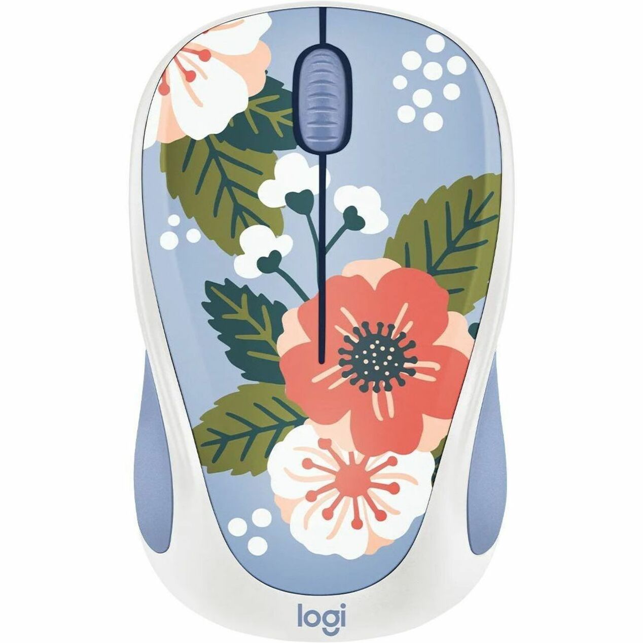 Logitech 910-007056 Design Collection Limited Edition Wireless Mouse, Small Size, Summer Breeze Pattern