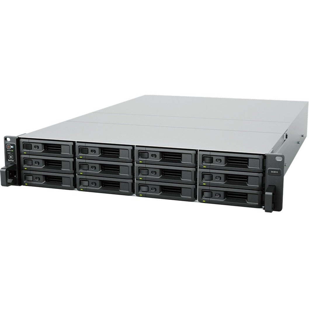 Synology SA3610 NAS Storage System, 12-Bay, 10GbE, 16GB DDR4 RAM, 1740.80TB Capacity