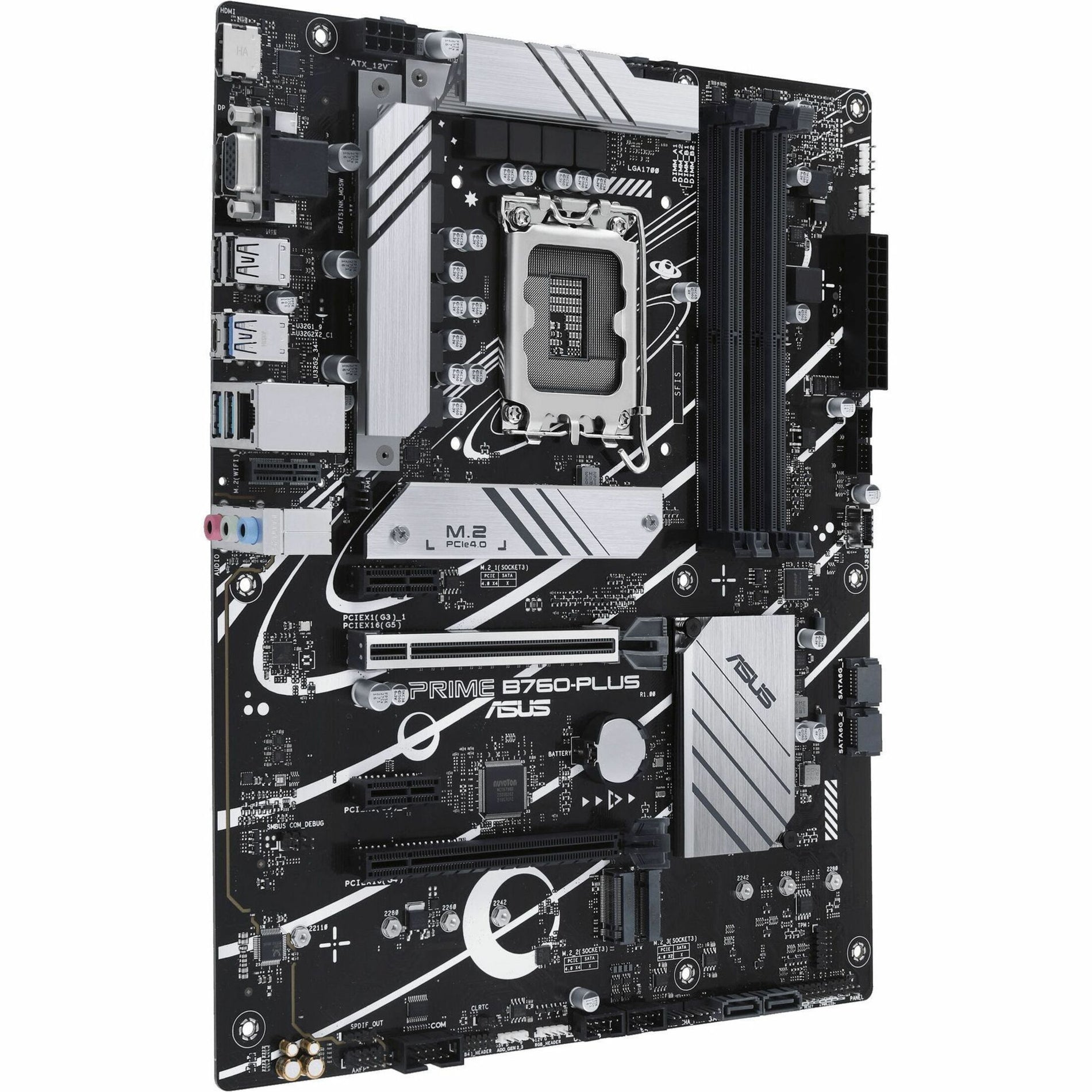 Asus PRIME B760-PLUS Desktop Motherboard - Intel B760 Chipset - Socket LGA-1700 - ATX, DDR5 SDRAM, 7.1 Audio Channels, PCI Express 5.0