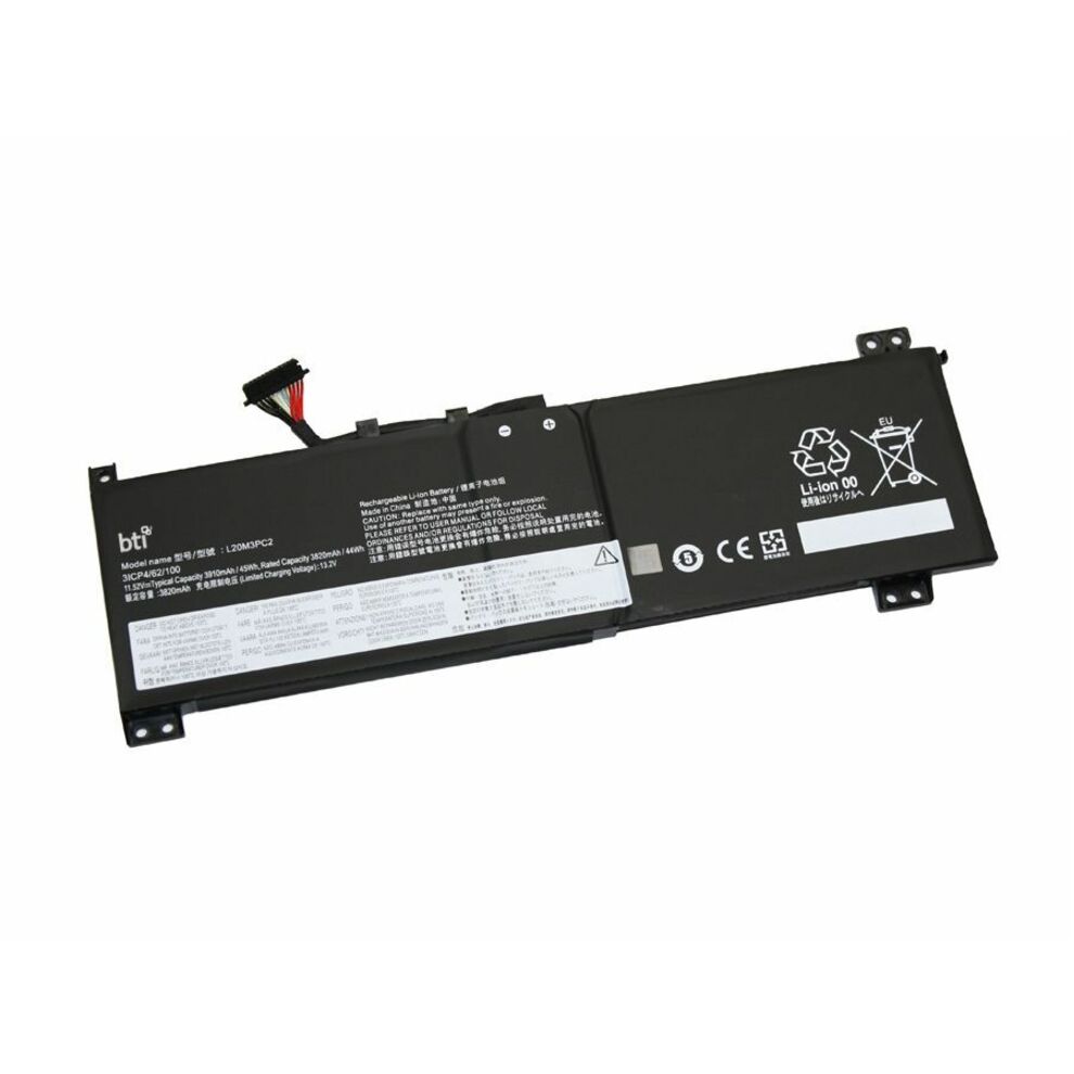 BTI L20M3PC2-BTI Battery, 18 Month Limited Warranty, 45 Wh, 3 Cells, 3910 mAh, Notebook