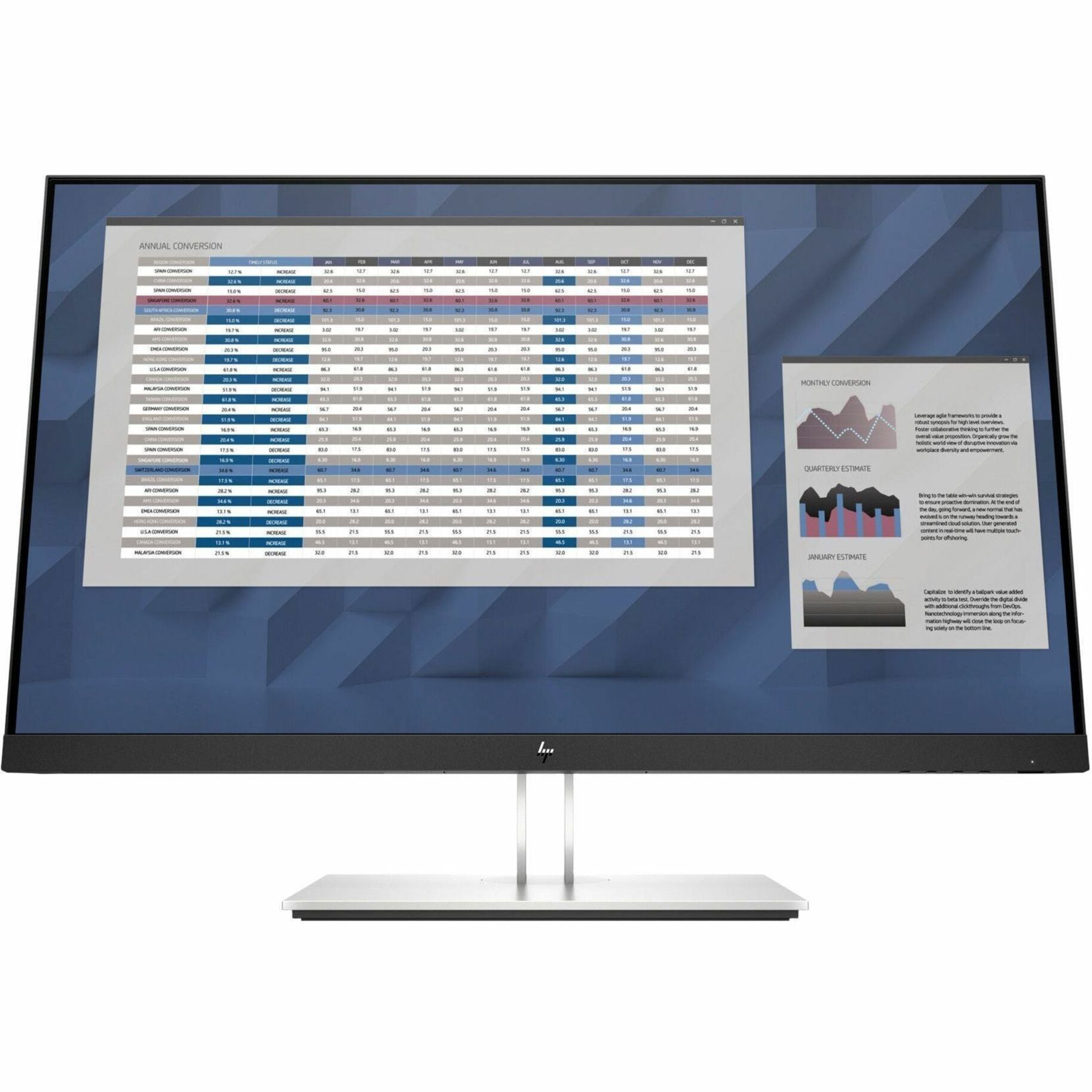 HPI SOURCING - NEW E27 G4 FHD Monitor, 27" Full HD LCD, 16:9, Black