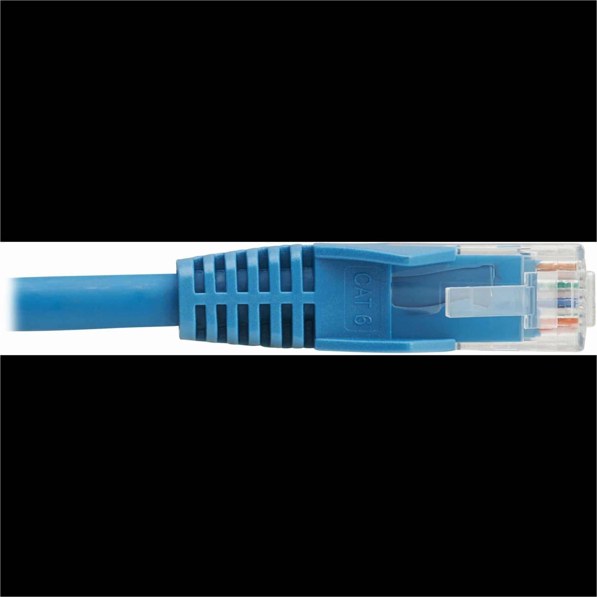 Tripp Lite N201L-2P5M-BL Cat6 Gigabit Snagless Molded UTP Ethernet Cable (RJ45 M/M), PoE, LSZH, Blue, 2.5m, Lifetime Warranty