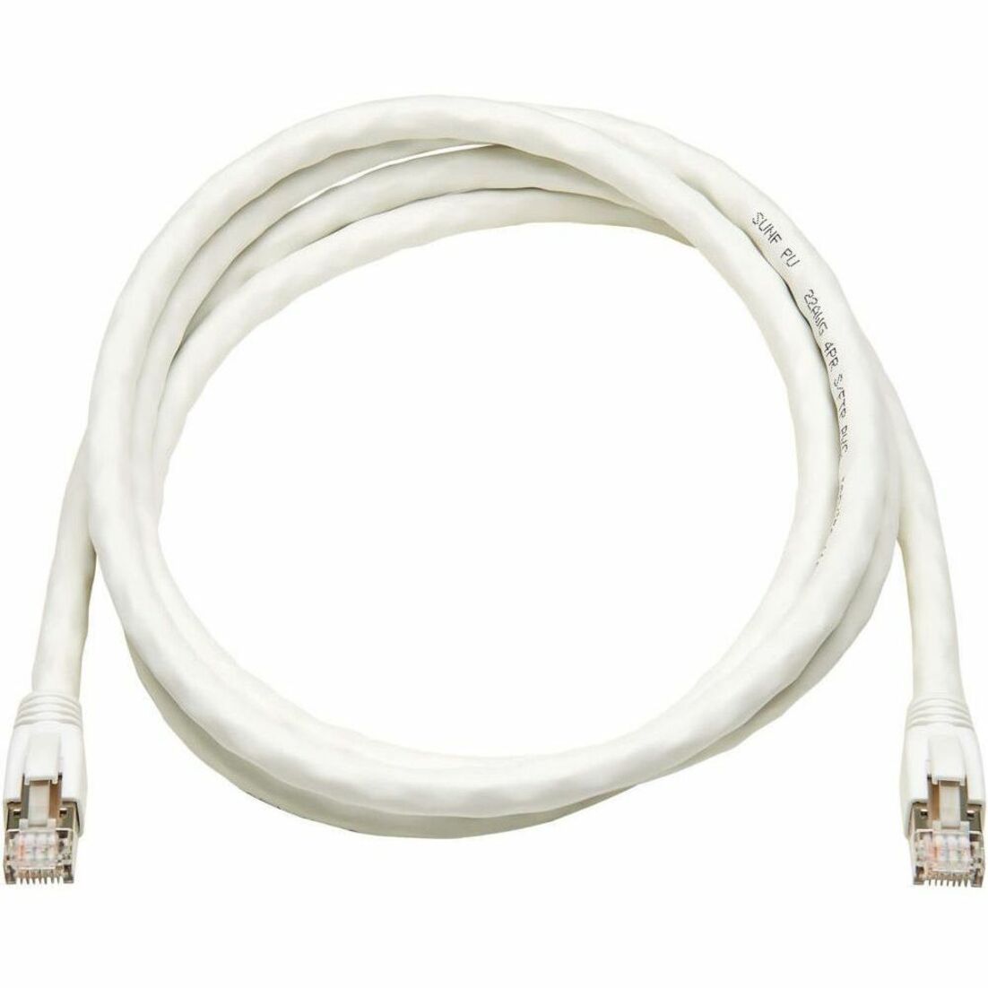 Tripp Lite N272-F05-WH Cat8 40G Snagless SSTP Ethernet Cable (RJ45 M/M), PoE, White, 5 ft. (1.5 m)