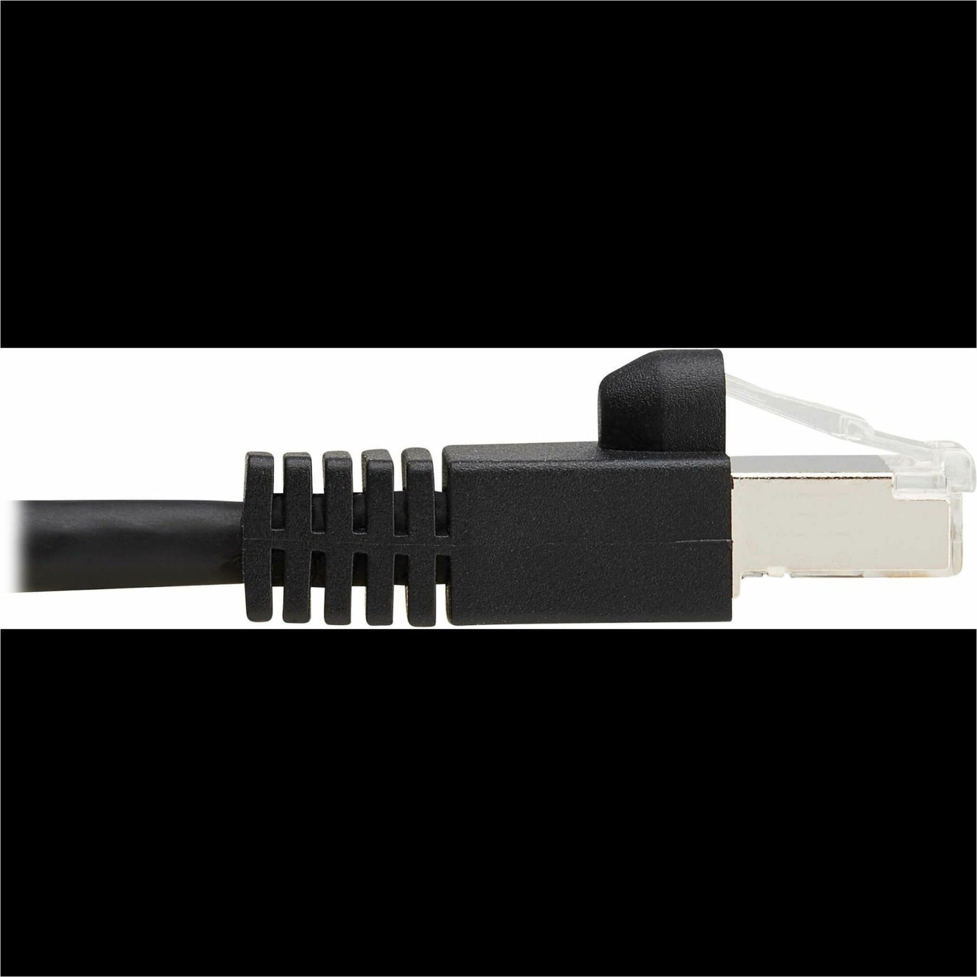 Tripp Lite N272-F15-BK Cat8 40G Snagless SSTP Ethernet Cable, PoE, Black, 15 ft. (4.6 m)