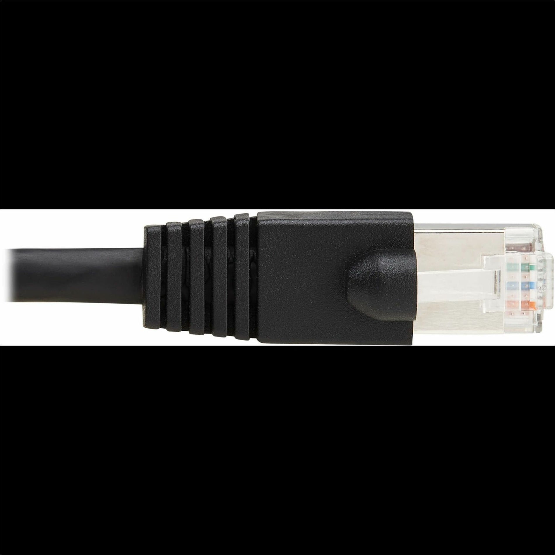 Tripp Lite N272-F15-BK Cat8 40G Snagless SSTP Ethernet Cable, PoE, Black, 15 ft. (4.6 m)