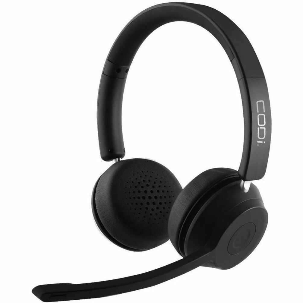CODi A04619 Bluetooth Wireless Dual Ear Stereo Headset w/ ENC Microphone, Binaural Over-the-head, Noise Cancelling, PC Office Smartphone Notebook Call Center Voice Call