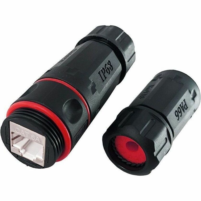 Disassembled Simply45 RJ45 coupler showing internal connector and waterproof sealing mechanism-alternate-image2