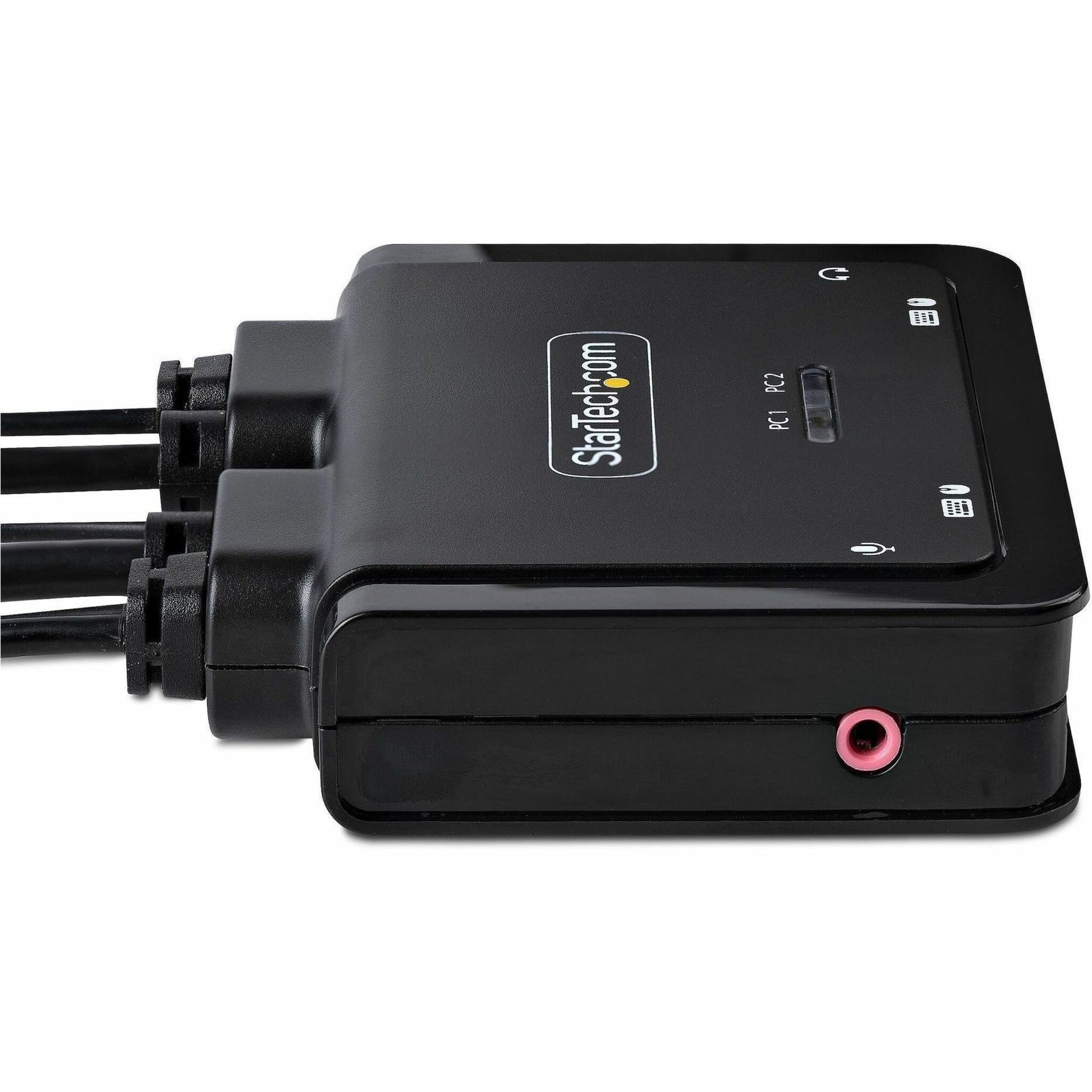 StarTech.com C2-D46-UC2-CBL-KVM KVM Switchbox, 4K, 2-Year Warranty, USB 2.0, DisplayPort, 4 USB Ports