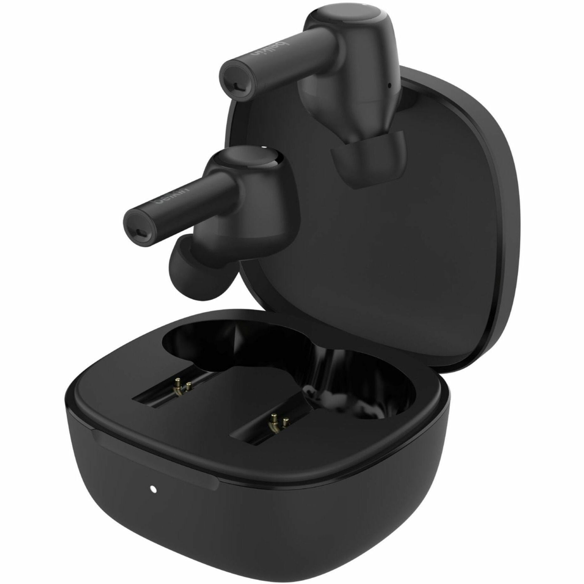 Belkin AUC007BTBLK SoundForm Pulse Noise Cancelling Earbuds, Wireless Charging Case, IPX5 Waterproof, Touch Control