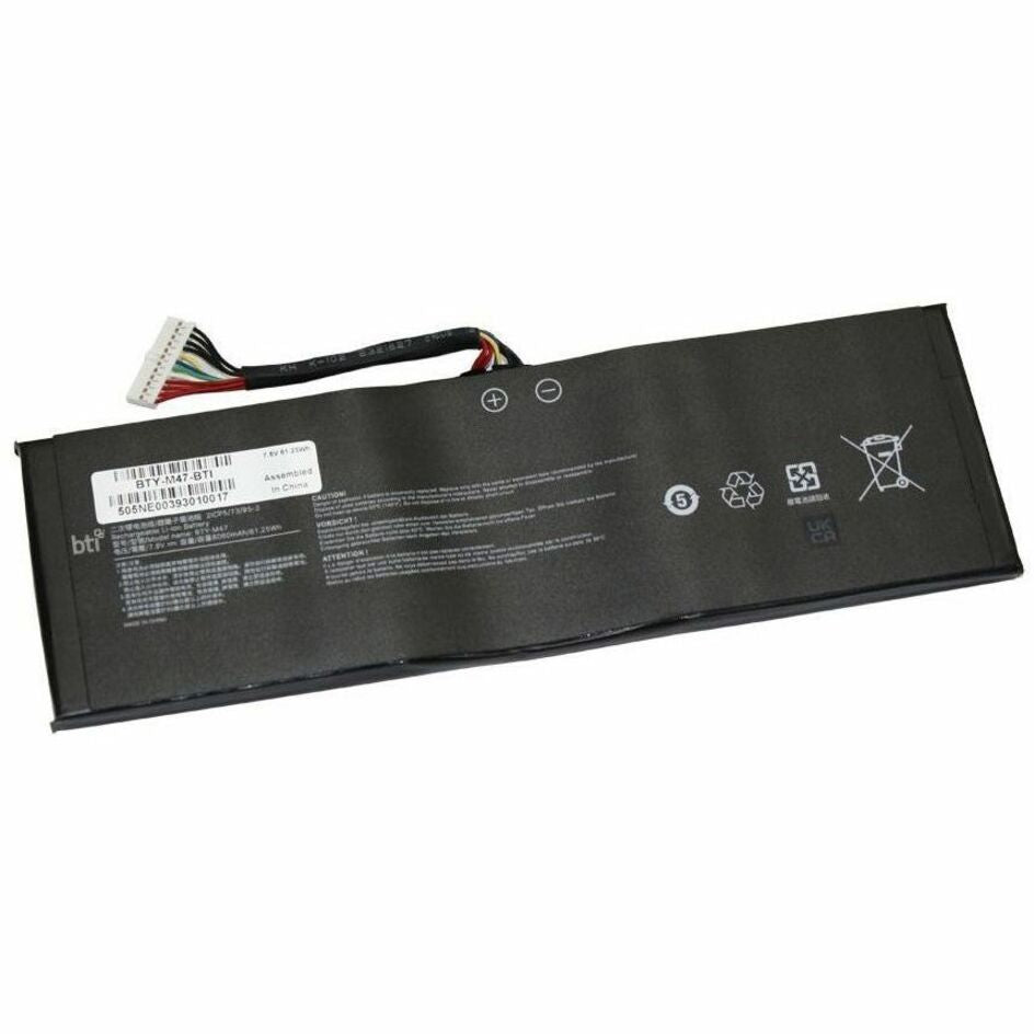 BTI BTY-M47-BTI Battery for MSI Notebooks, 18 Month Limited Warranty