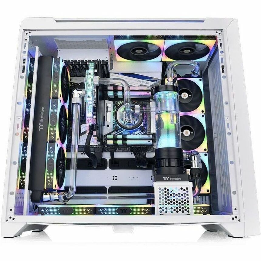 Thermaltake CA-1X6-00F6WN-01 CTE C750 TG ARGB Snow Full Tower Chassis, Gaming Computer Case