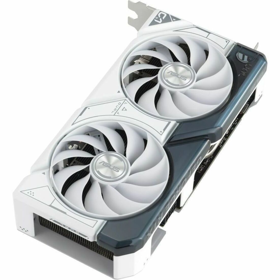 ASUS DUAL-RTX4060TI-O8G-WHITE Dual GeForce RTX 4060 Ti White OC Edition 8GB GDDR6 Graphic Card, PCIe 4.0, DLSS 3, HDMI 2.1, DisplayPort 1.4a, Axial-tech fan design, 0dB technology
