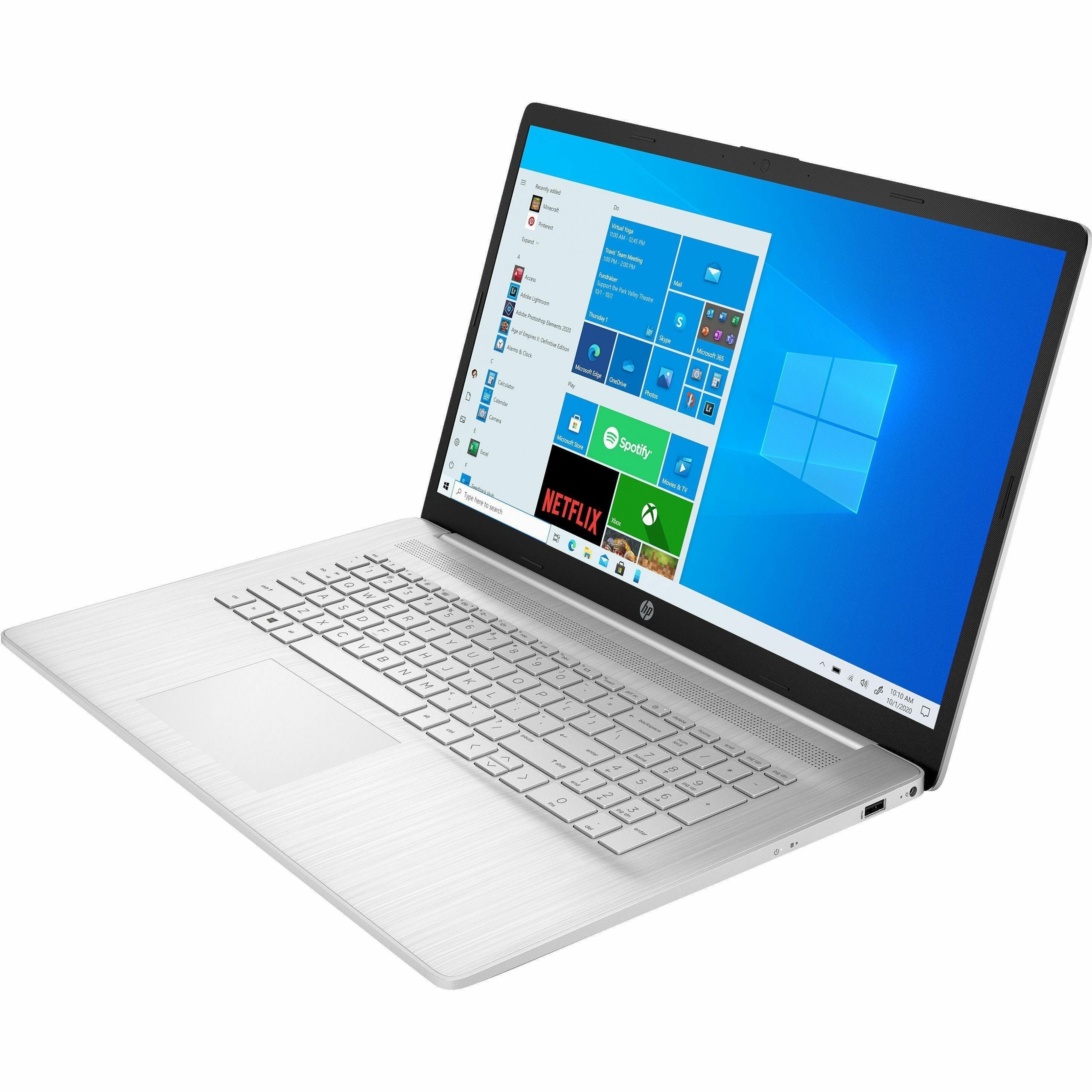 HP Laptop 17-cn0046nr, 17.3 HD+, Pentium Silver N5030, 4GB RAM, 256GB SSD, Windows 11 Home in S mode