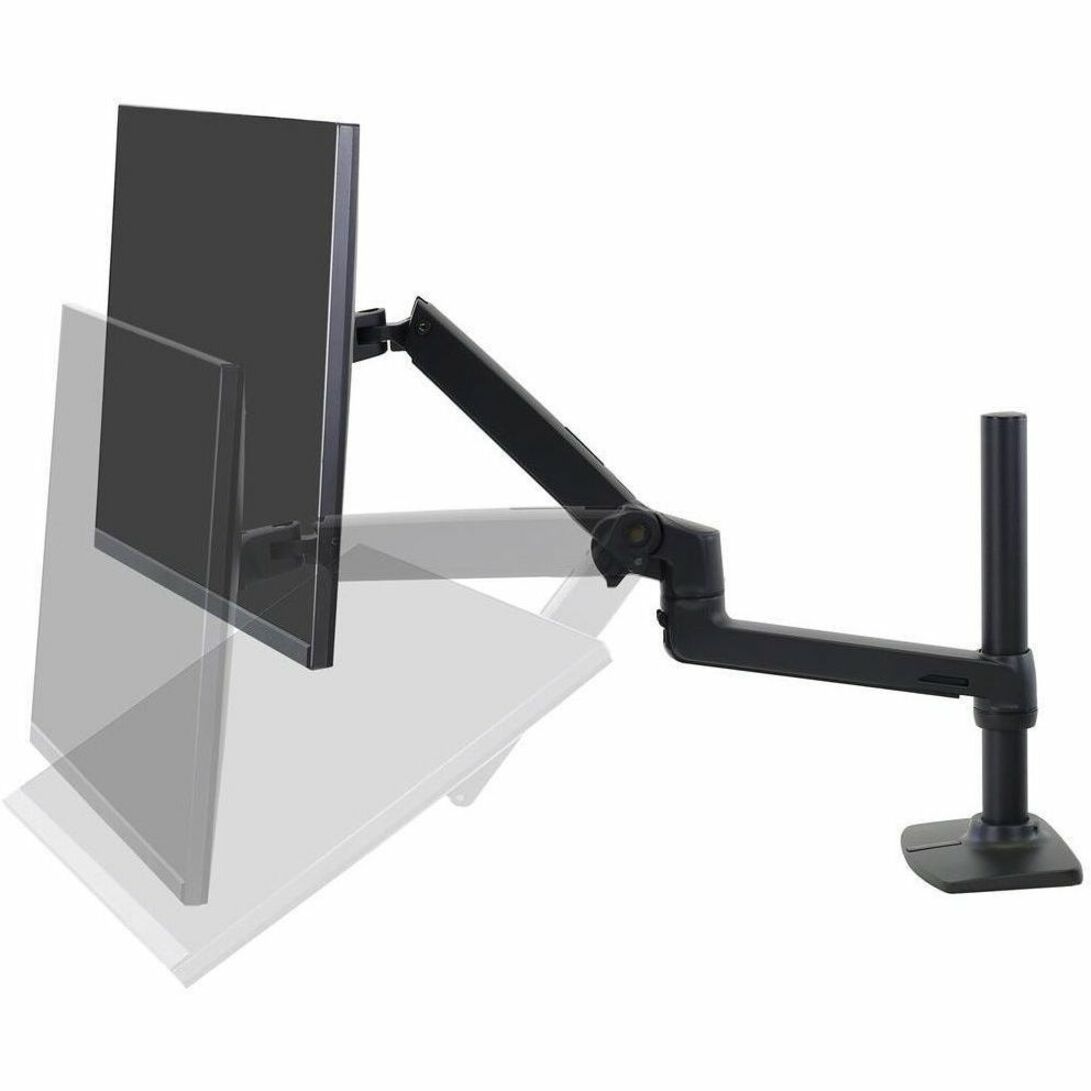 Ergotron 45-537-224 LX Desk Mount Monitor Arm, Tall Pole (Matte Black)