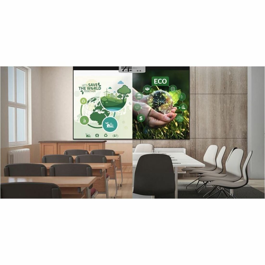 Optoma ZX350E ZX350e Compact High Brightness Laser Projector, 4:3 Aspect Ratio, 3700 lm, 300,000:1 Contrast Ratio, 1080p Output