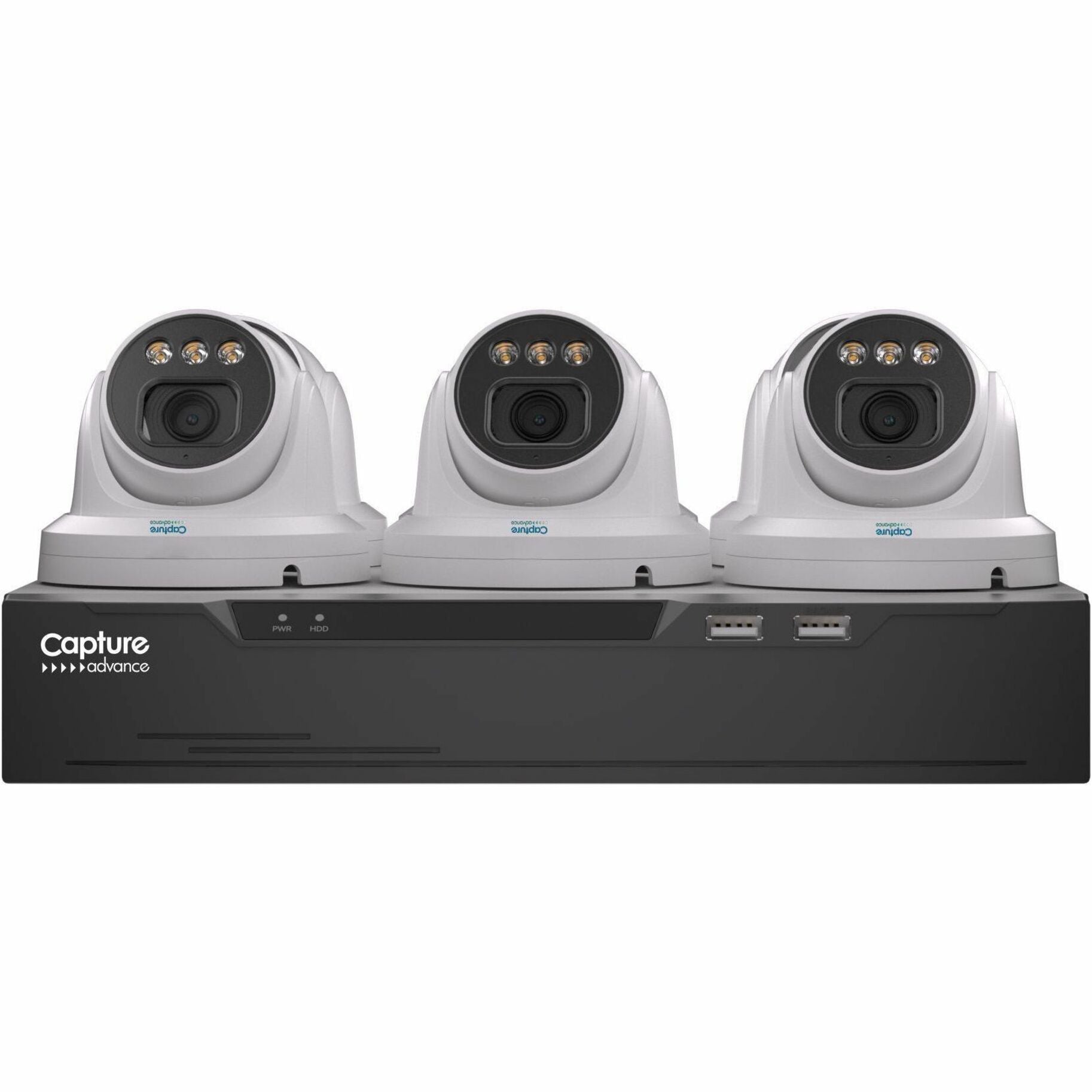 Capture Advance R2-IP8CFCLK 8-CH Full-Color NVR Kit - 2 TB HDD, 4MP Cameras, Android Compatible