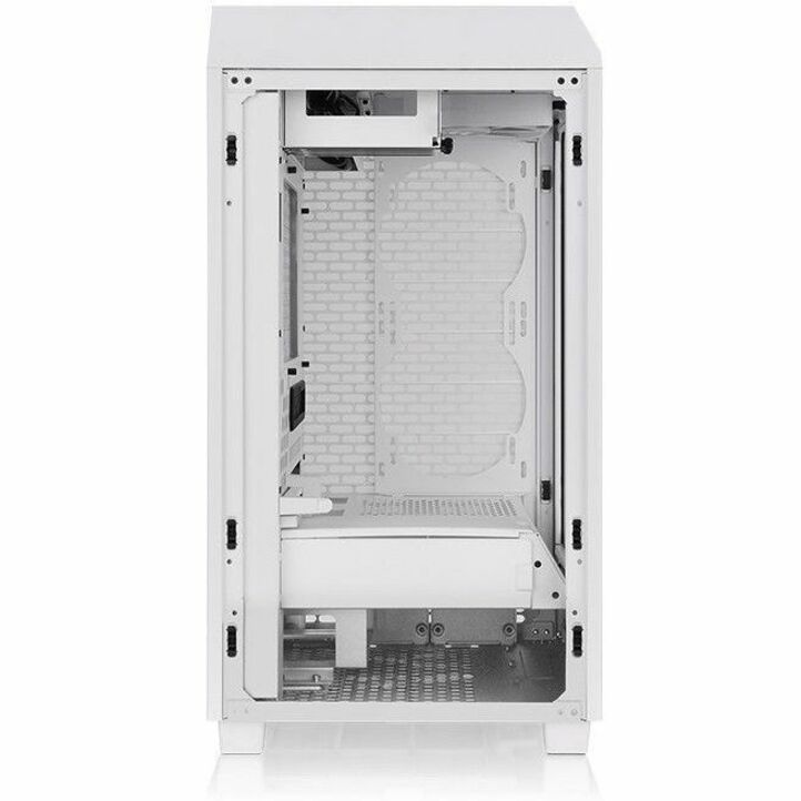 Thermaltake CA-1X9-00S6WN-00 The Tower 200 Snow Mini Chassis, Gaming Computer Case, White, Tempered Glass, SPCC