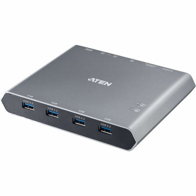 ATEN 2-Port 4K DisplayPort USB-C KVM Dock Switch with Power Pass-through (US3311)