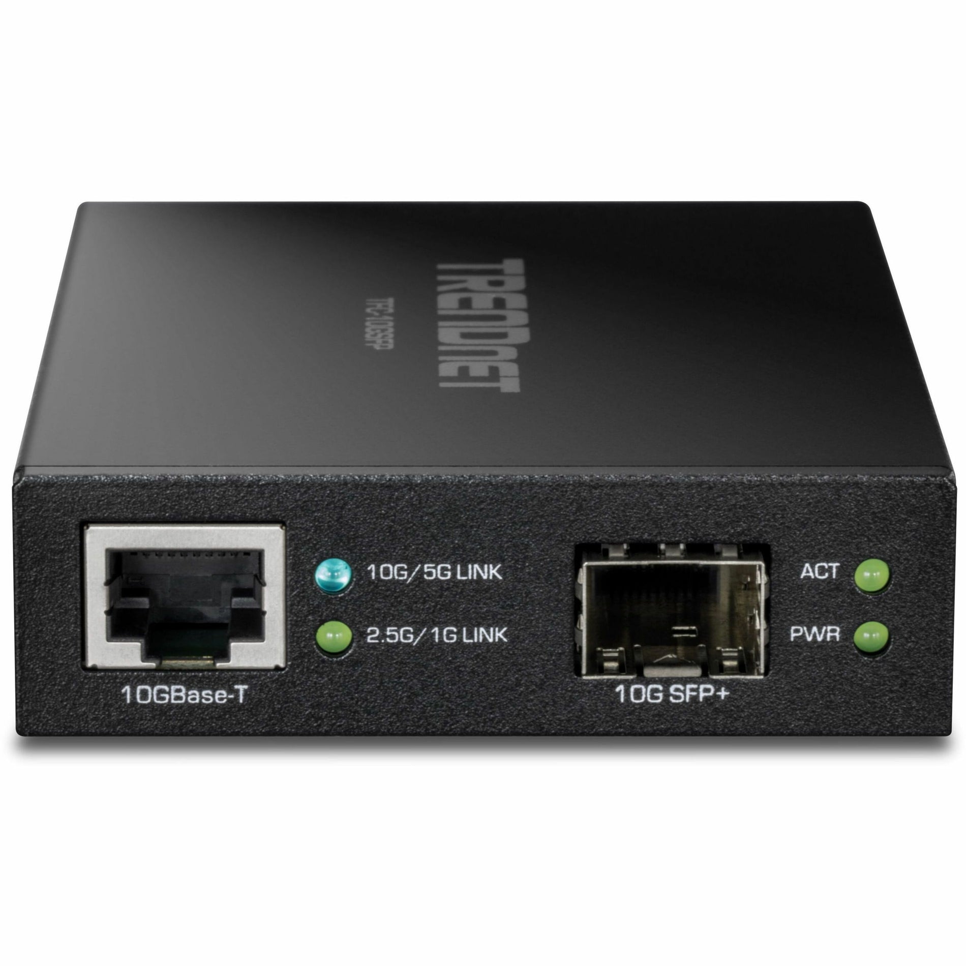TRENDnet TFC-10GSFP 10GBase-T to SFP+ Fiber Media Converter, High-Speed Data Transfer