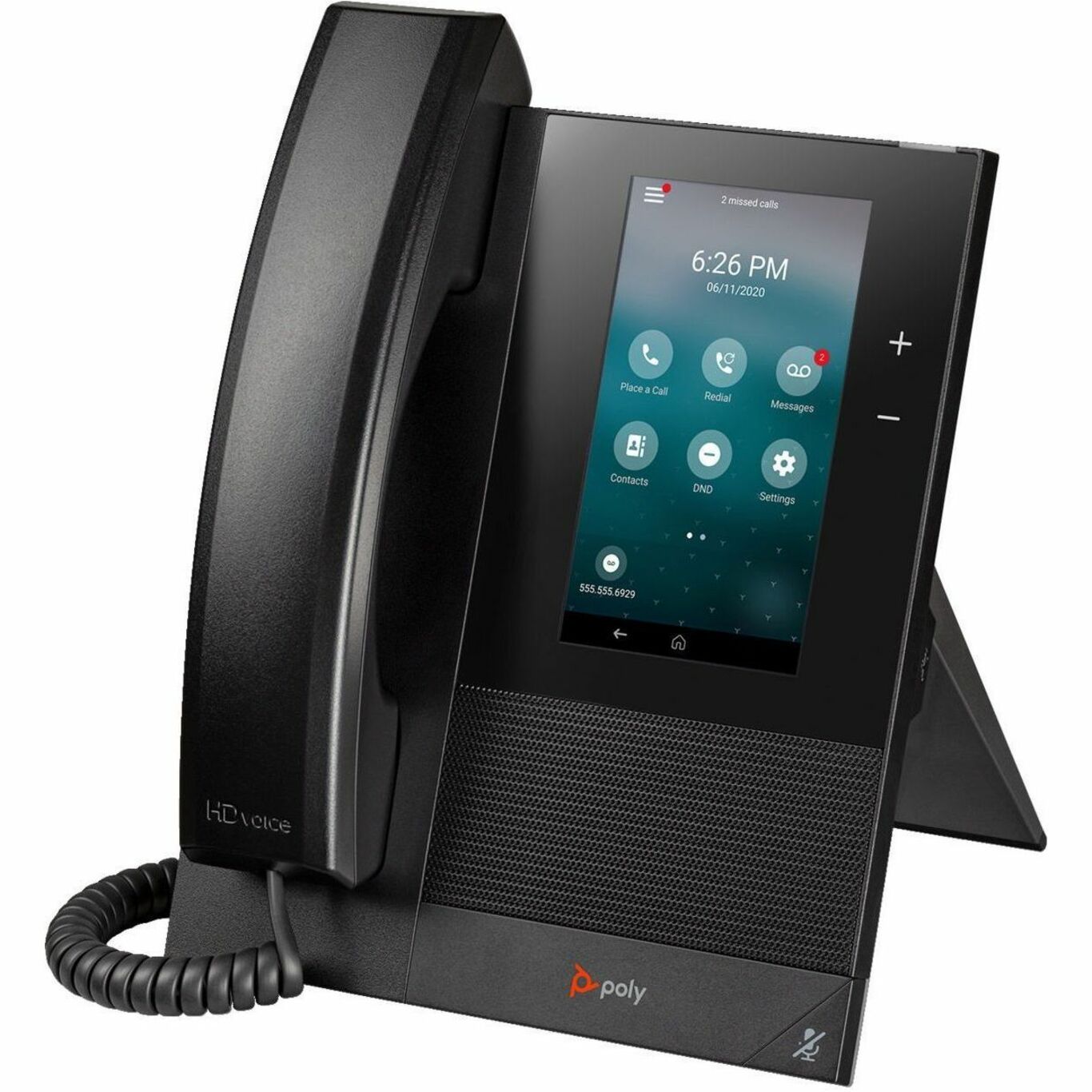 Poly 849A1AA#AC3 CCX 400 Business Media Phone with Open SIP and PoE-enabled, Corded Desktop IP Phone