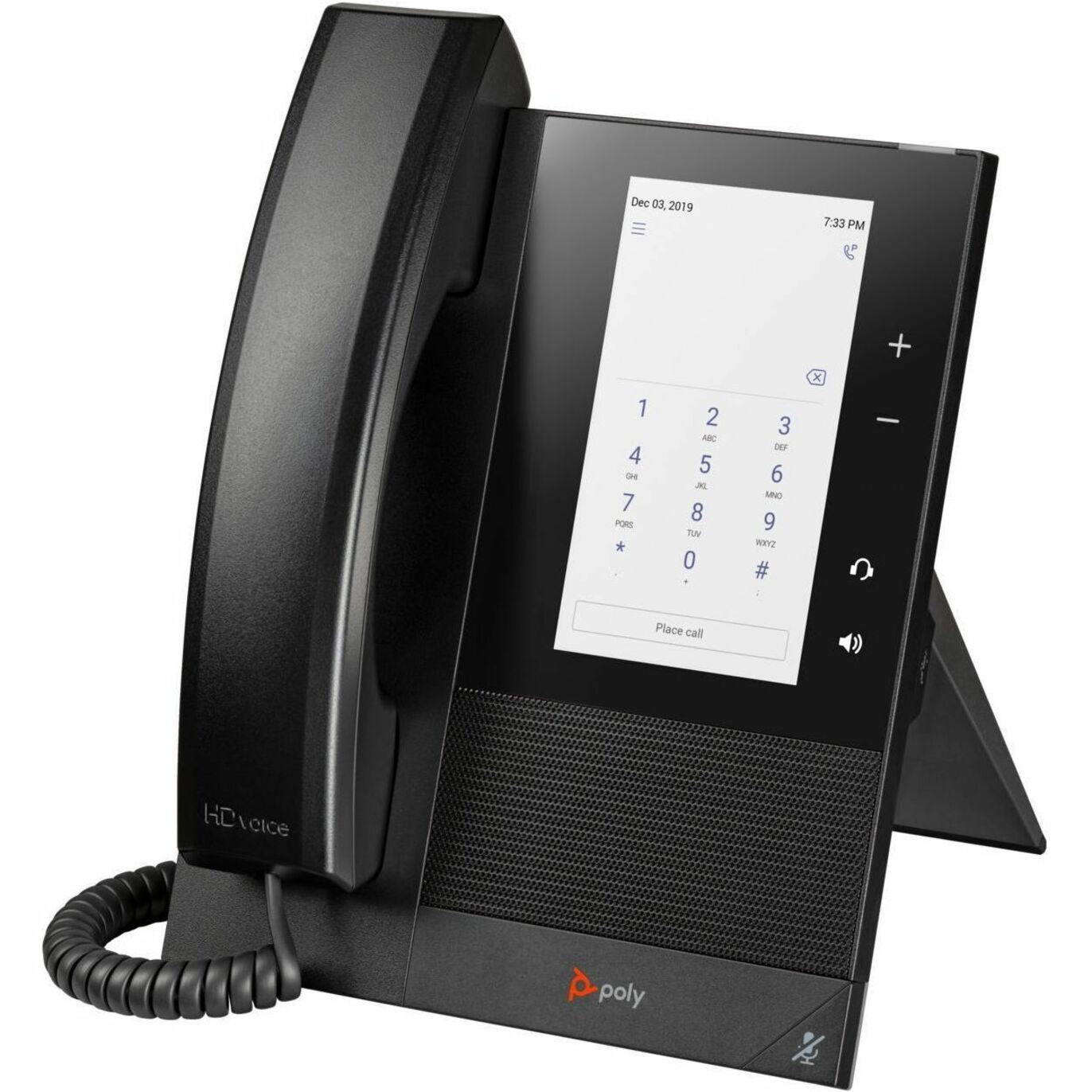 Poly 848Z8AA#AC3 CCX 400 Business Media Phone for Microsoft Teams and PoE-Enabled, Android 9.0, 1 Year Warranty, USB, Network (RJ-45), LCD Screen, Caller ID, VoIP