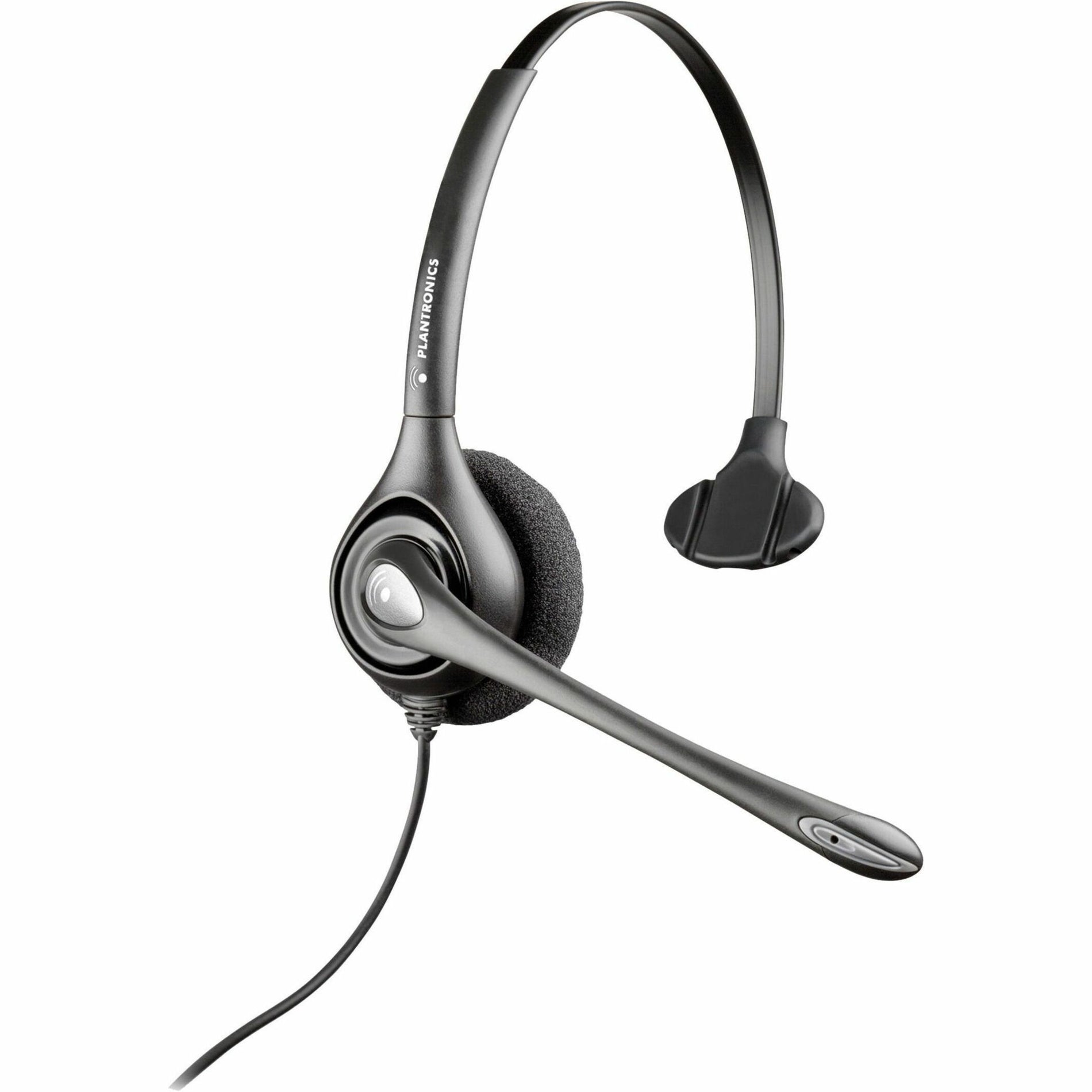 Poly 7S442AA SupraPlus H251 Headset, Monaural Over-the-head Earpiece, Boom Microphone, TAA Compliant