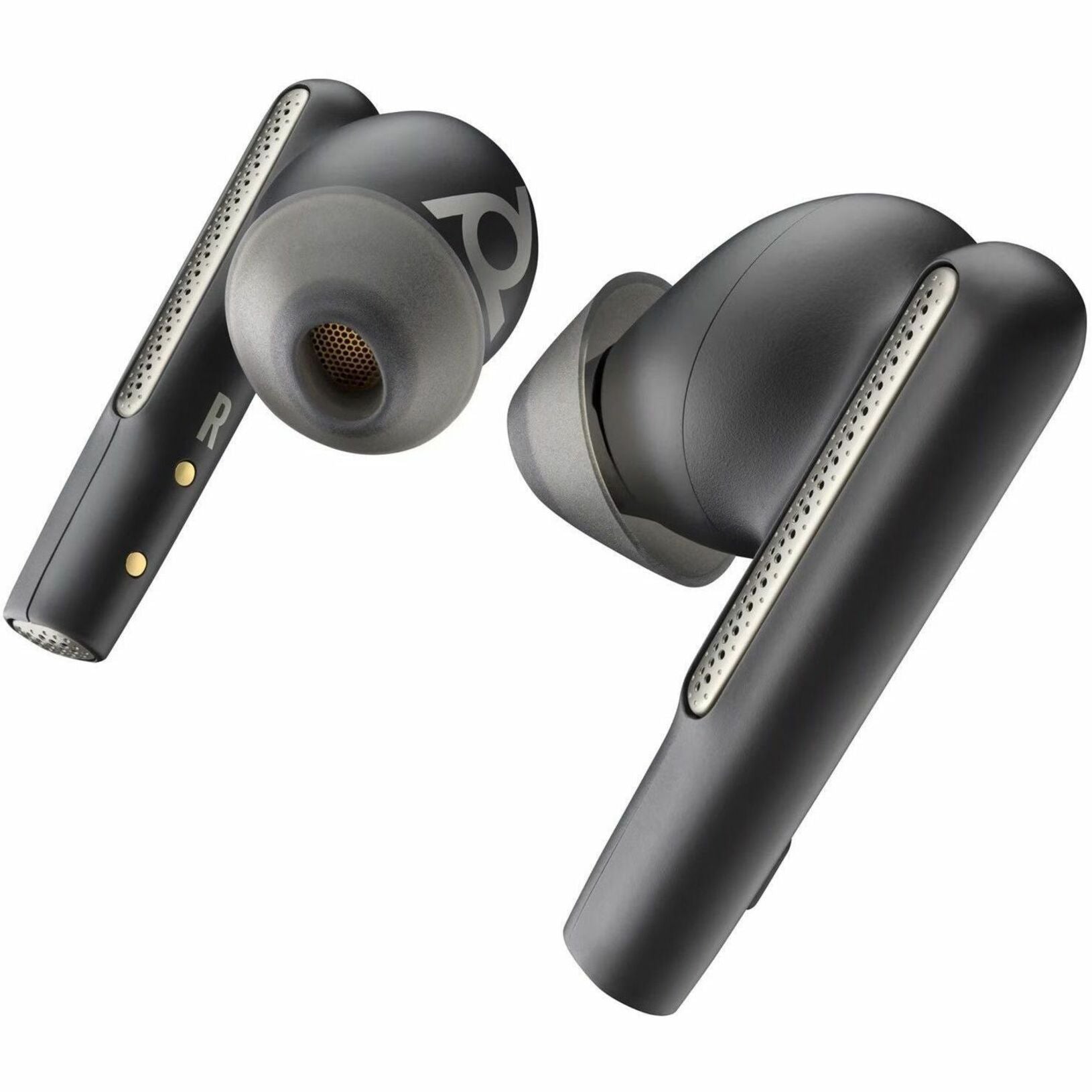 Poly 7Y8G3AA Voyager Free 60+ UC Earset, True Wireless Bluetooth 5.3 Earbuds with Hybrid Active Noise Cancelling, Carbon Black