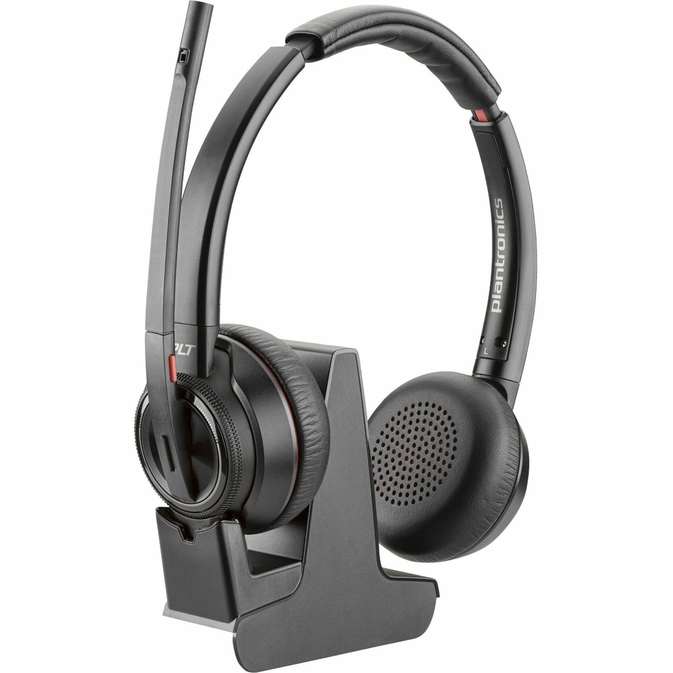 Poly Savi 8200 Office 8220 Headset, Wireless Bluetooth/DECT 6.0 Stereo Headset with Active Noise Canceling