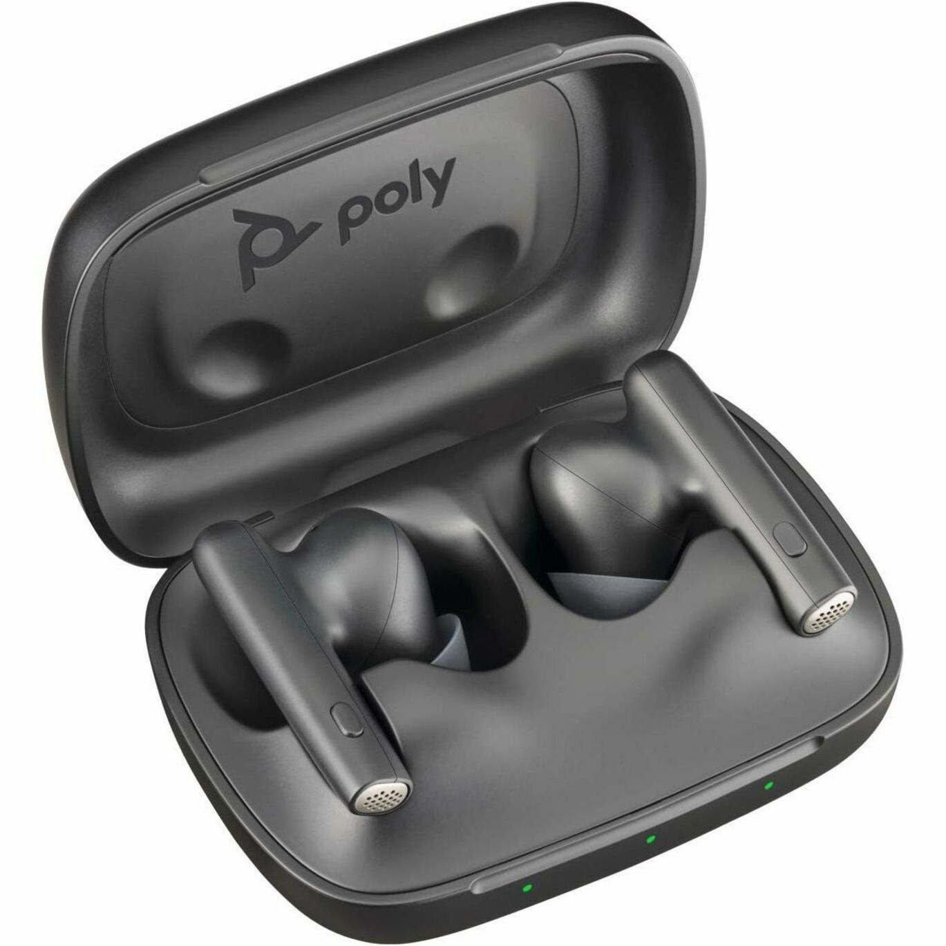 Poly 7Y8H4AA Voyager Free 60 UC Earset, Hybrid Active Noise Cancelling, Lightweight, Stereo Sound, Carbon Black