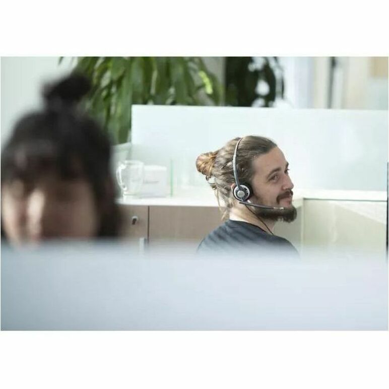 Poly EncorePro HW710 Headset, USB Wired Monaural Over-the-head Headset for Business, Call Center, Voice Call, Desk Phone