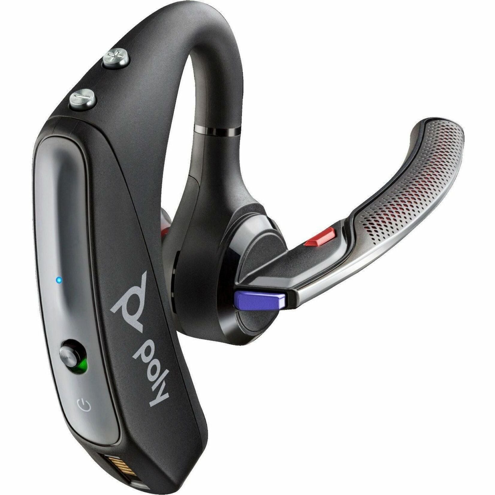 Poly Voyager 5200 USB-A Office Headset TAA, Mono Earset, Wireless Bluetooth 5.0, 7 Hour Battery Talk Time, Black