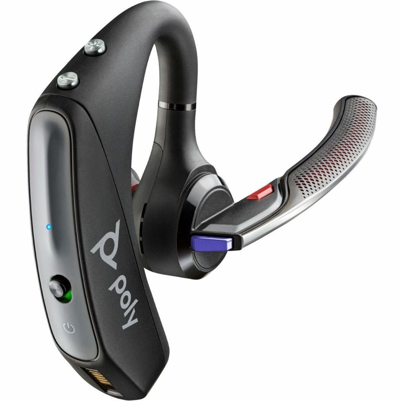Poly Voyager 5200-M Office Headset + USB-C to Micro USB Cable TAA, Mono Earset, Noise Cancelling, Wideband Audio