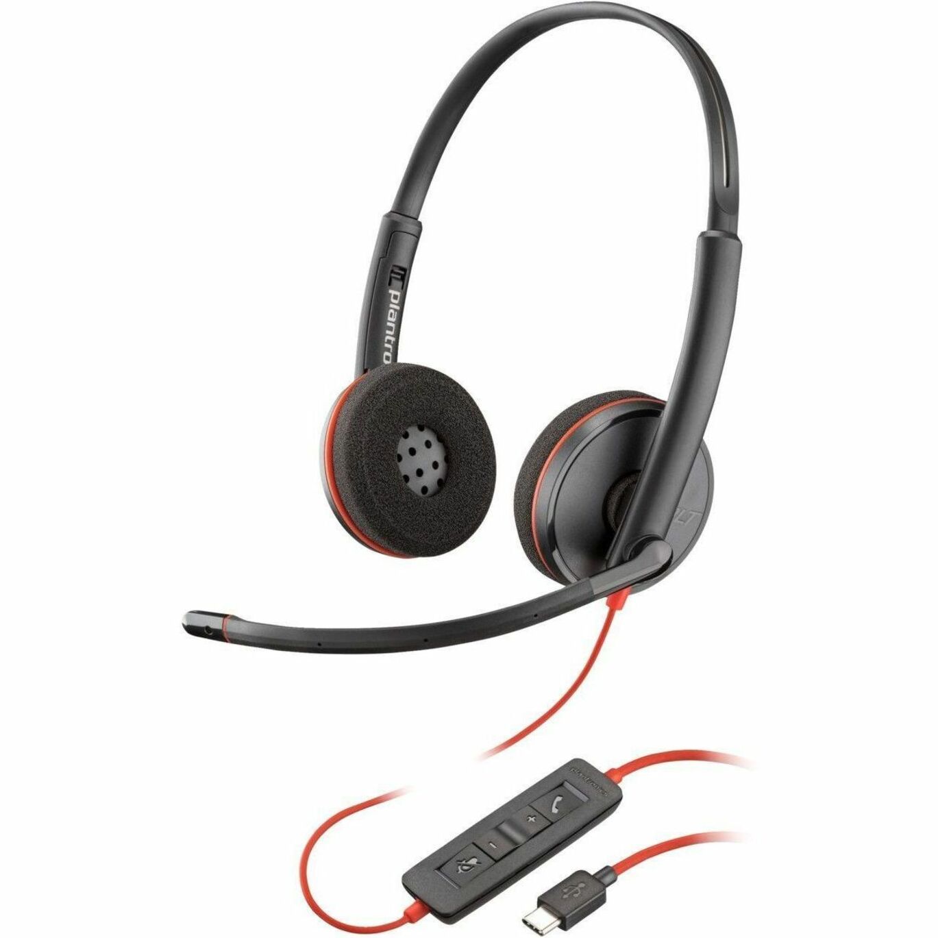 Poly 80S07AA Blackwire C3220 Headset, Binaural Over-the-ear Over-the-head, USB Type C, Noise Cancelling