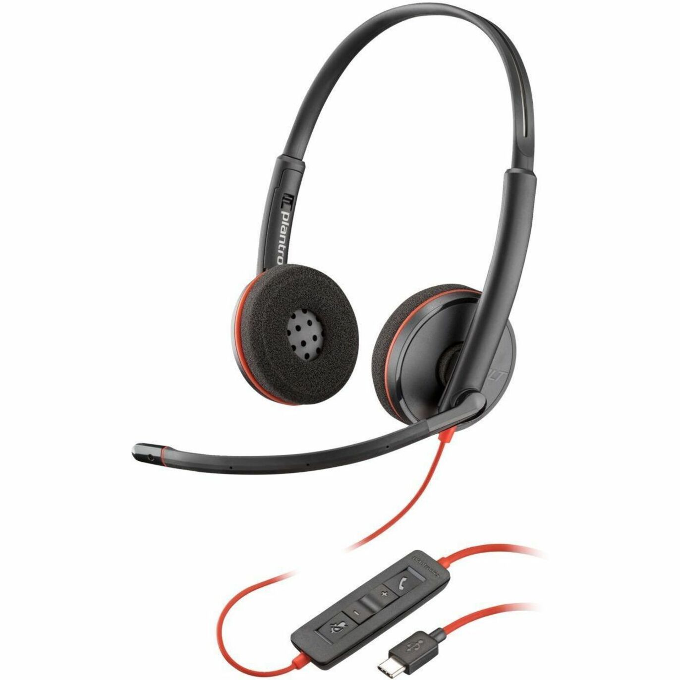 Poly 80S07A6 Blackwire C3220 Headset, Binaural Over-the-ear Over-the-head, USB Type C, Noise Cancelling