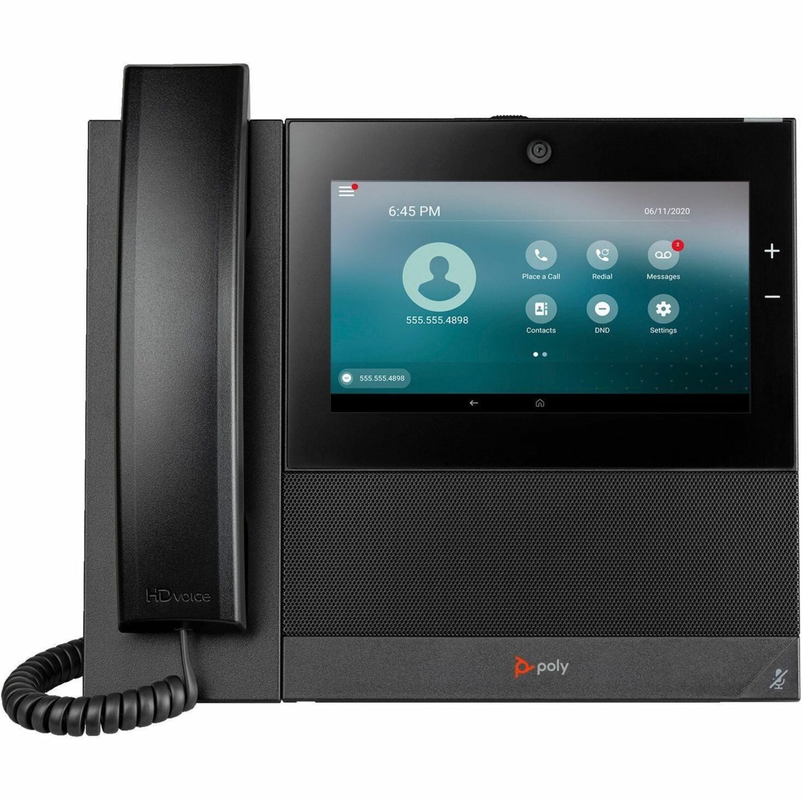 Poly 82Z83AA CCX 700 Business Media Phone with Open SIP and PoE-Enabled, 7" LCD Screen, Caller ID, Speakerphone, Wi-Fi, Bluetooth
