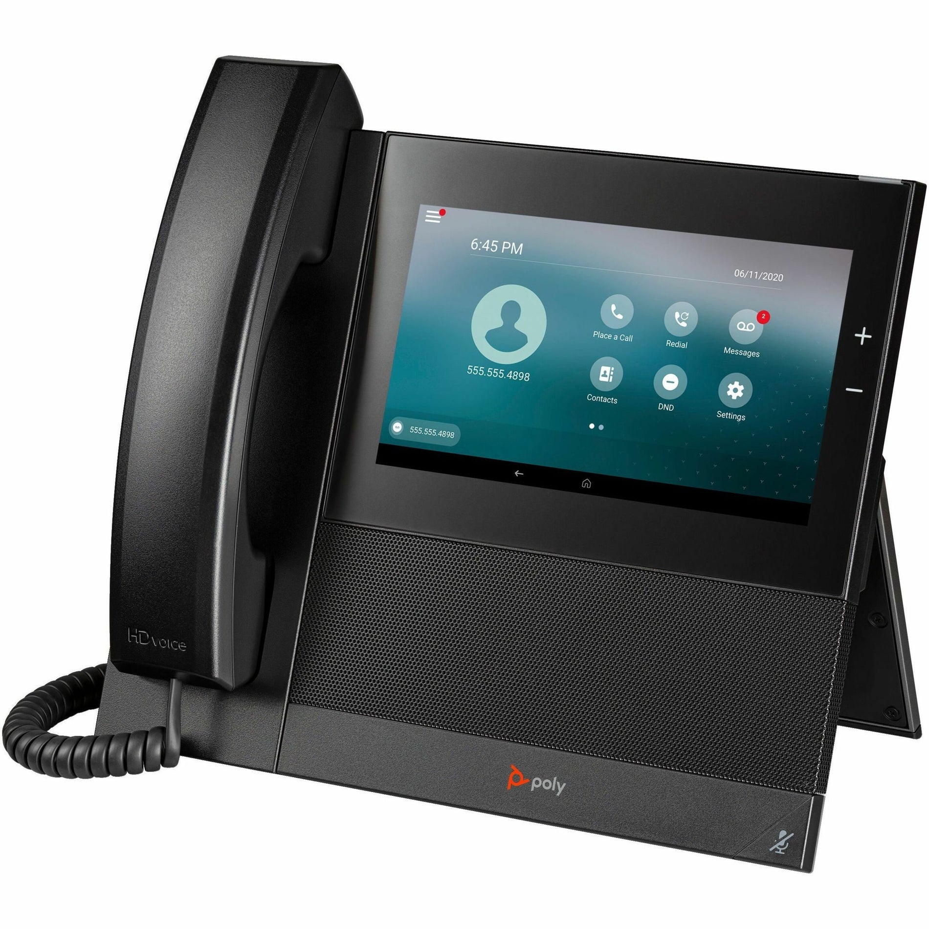 Poly CCX 600 Business Media Telefon mit Open SIP mit Netzteil Anruferkennung Freisprecheinrichtung VoIP Wi-Fi Bluetooth Schnurgebunden 