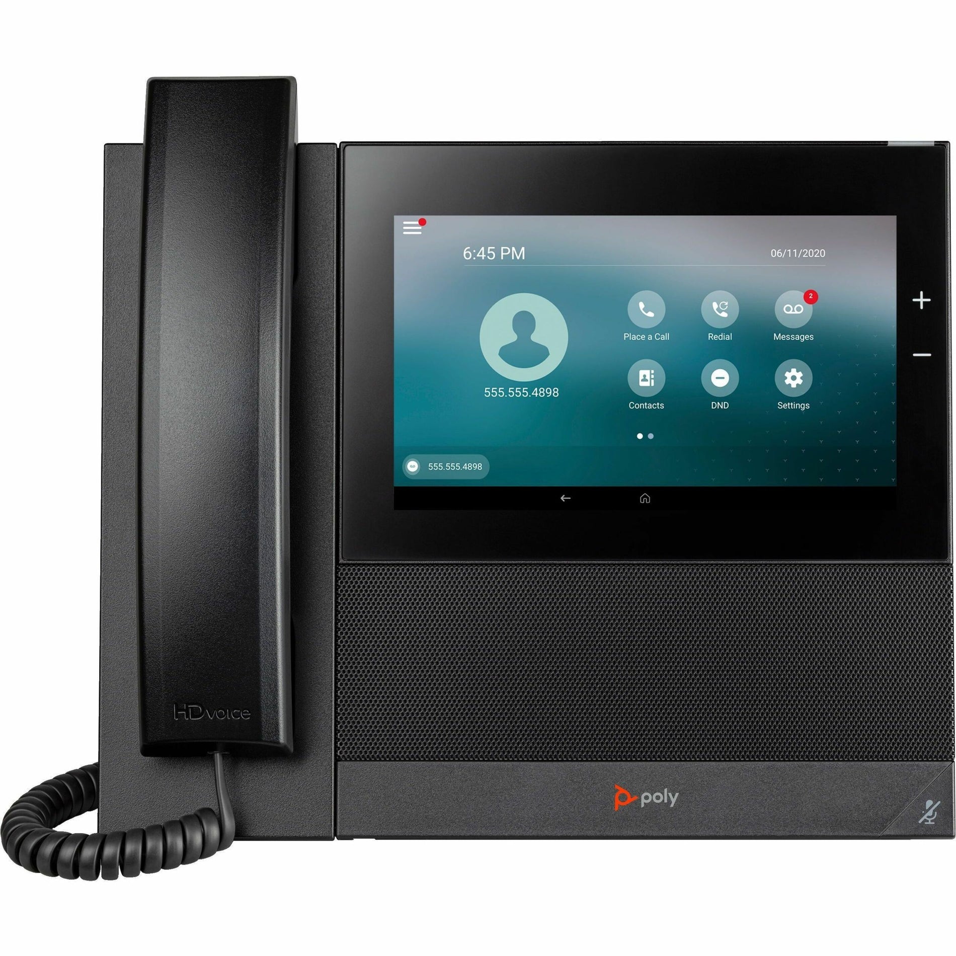 Poly CCX 600 Business Media Phone with Open SIP with Power Supply, Caller ID, Speakerphone, VoIP, Wi-Fi, Bluetooth, Corded
