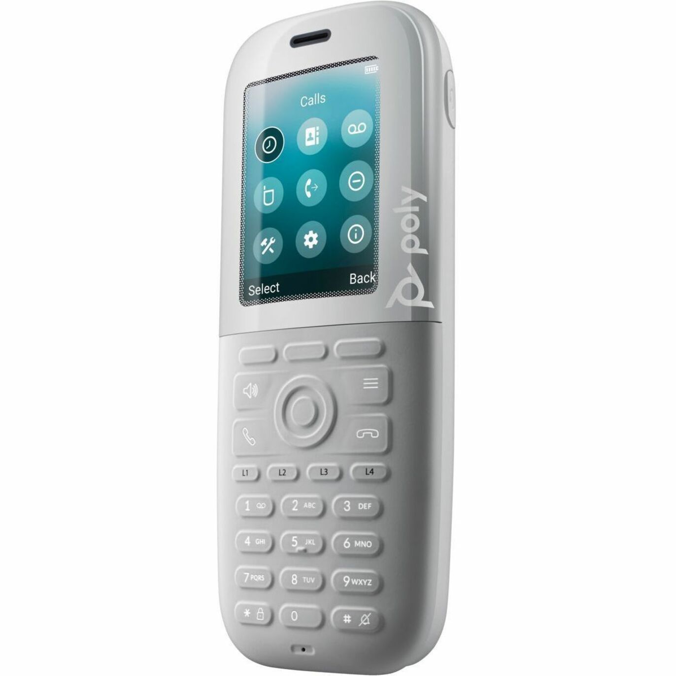 Poly Rove 40 DECT Phone Handset, Rechargeable Battery, Bluetooth, Water Resistant, White