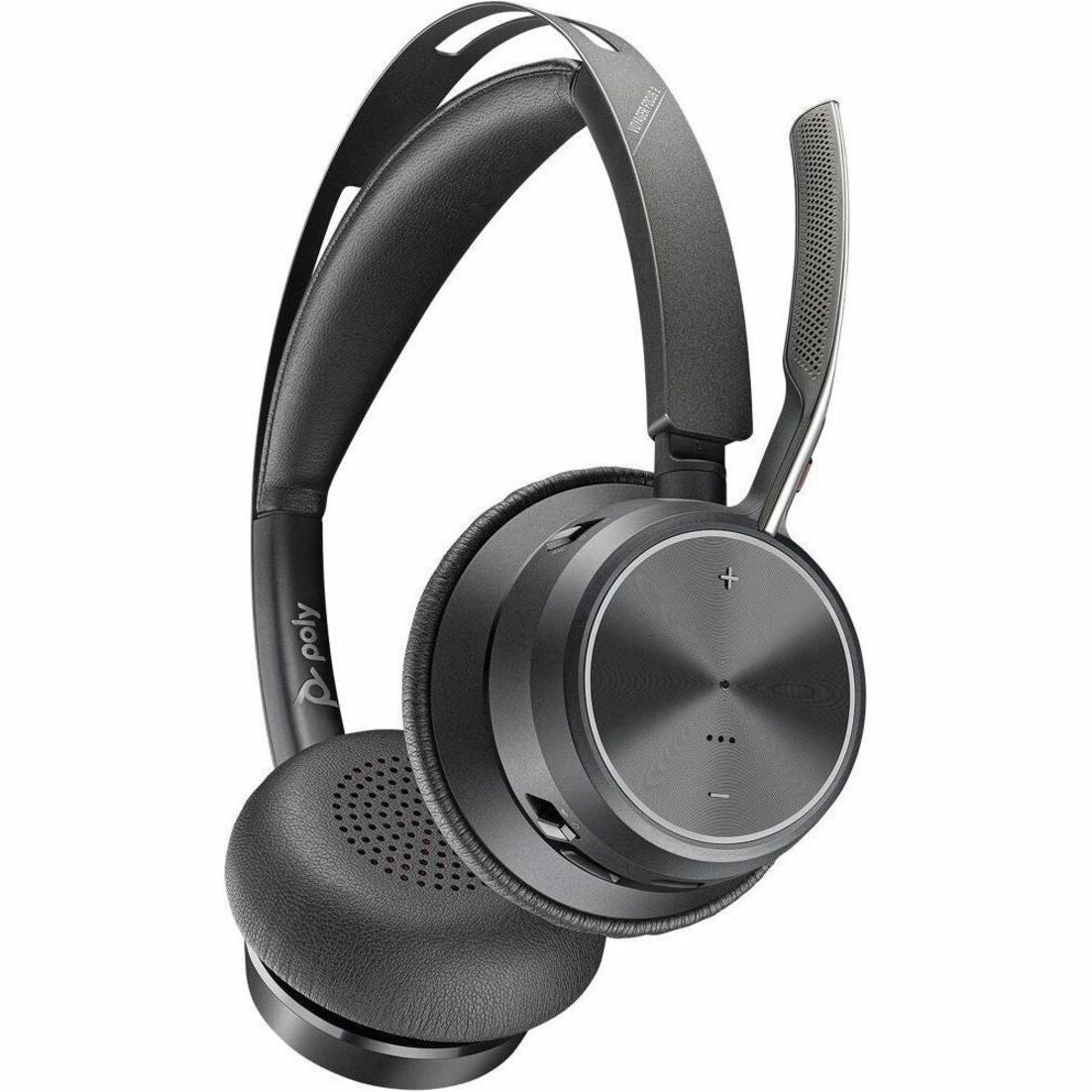 Poly 77Y90AA Voyager Focus 2 USB-C Headset with Charge Stand, Noise Reduction, Rechargeable Battery, Bluetooth 5.1