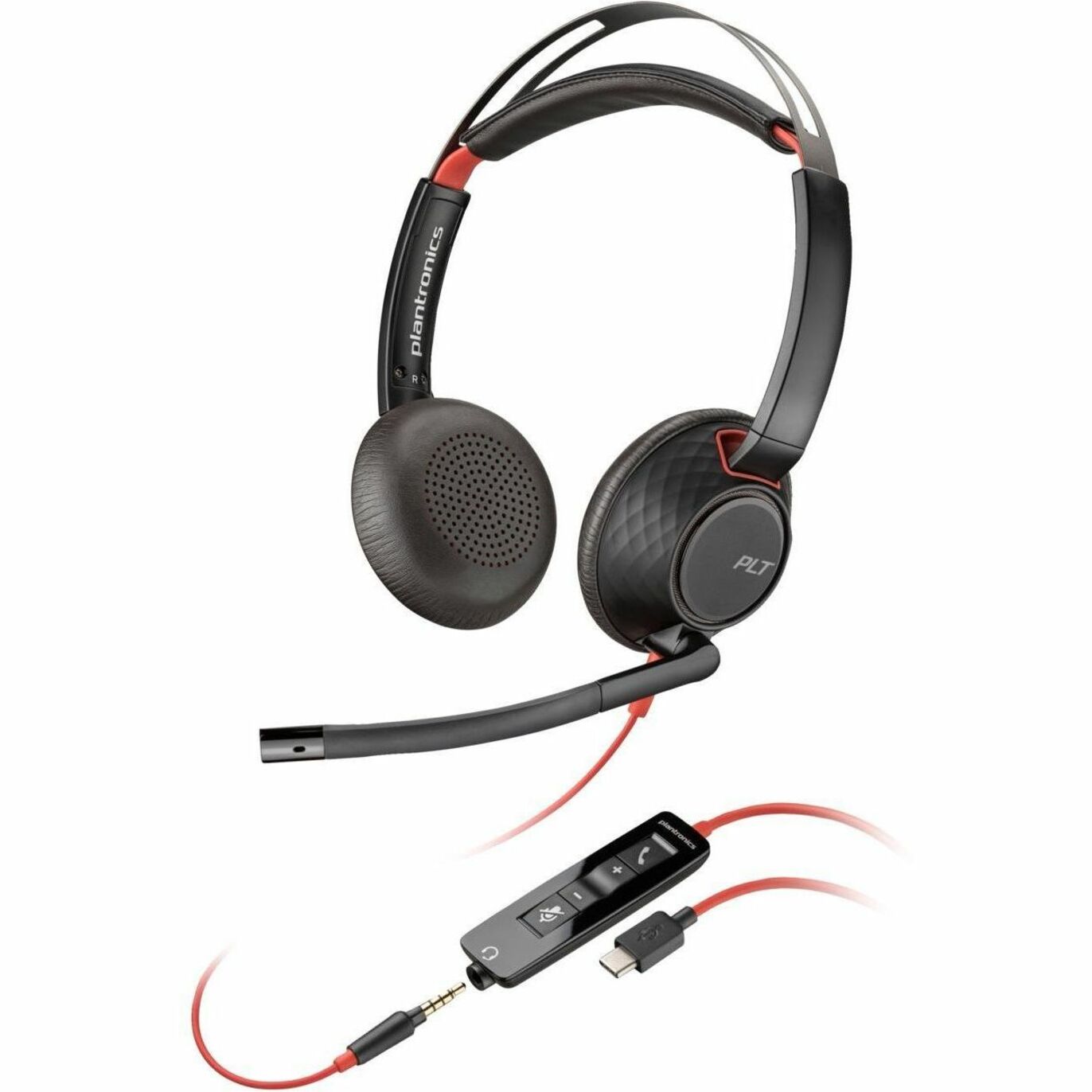 Poly 805H3AA Blackwire 5220 Headset, Comfortable, Noise Cancelling, USB Type C [Discontinued]
