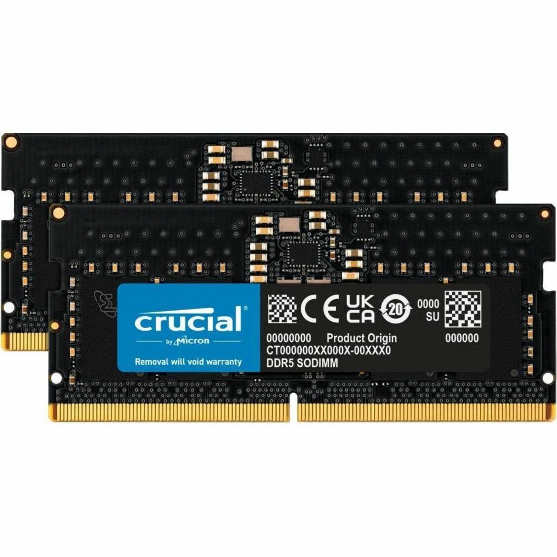 Crucial CT2K8G56C46S5 16GB (2 x 8GB) DDR5 SDRAM Memory Kit, High-Speed Performance for Your Computer or Notebook